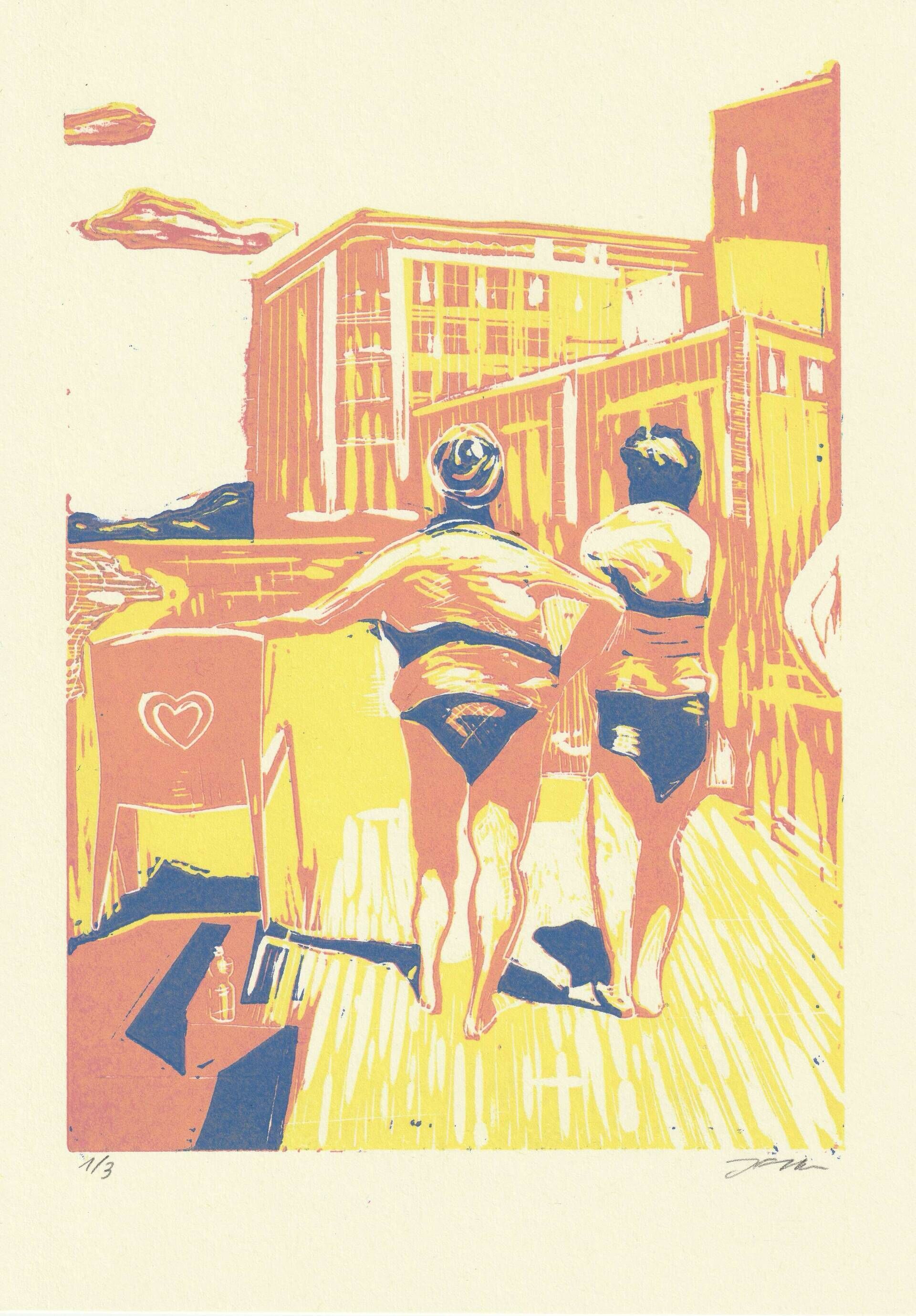 Badende  - Julius Fischer 3