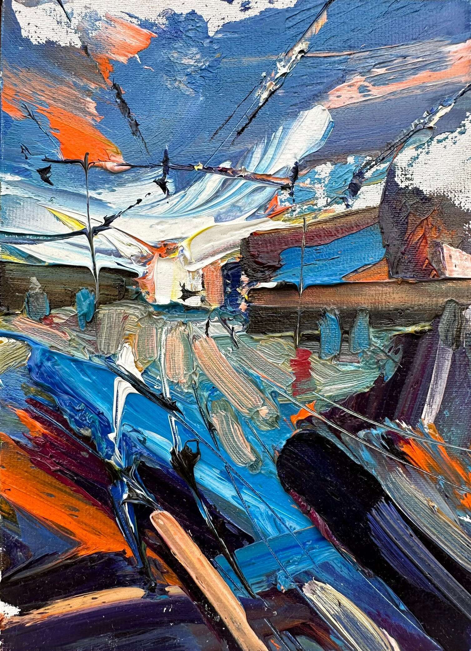 Abends am Bahnhof - Noah Rennebaum 1