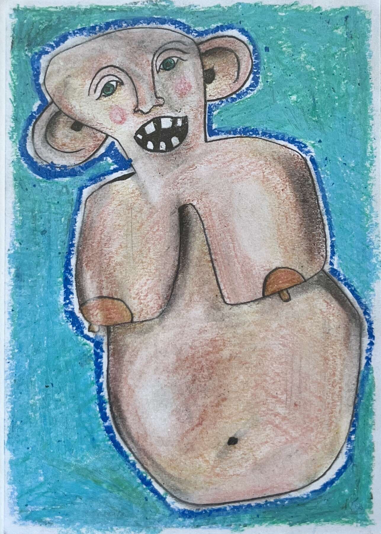 Serie 1 "Nach guck doch mal ...", zwei ... auf Türkis - Lara Burgmann 2