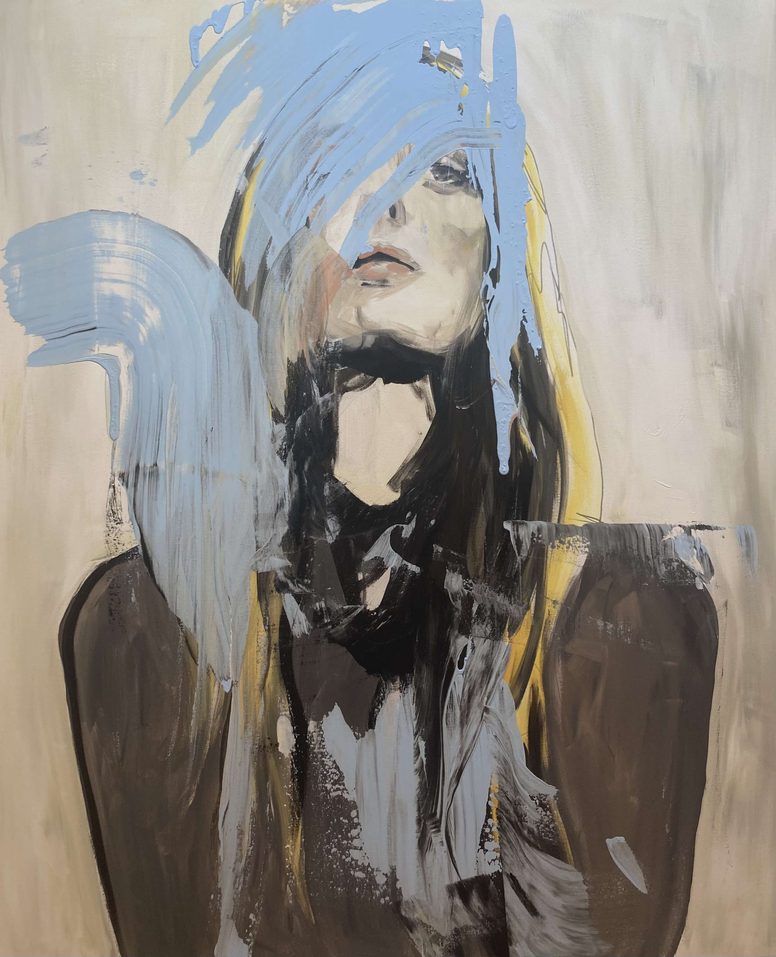 Frau unter blau - Kim Helbig 1