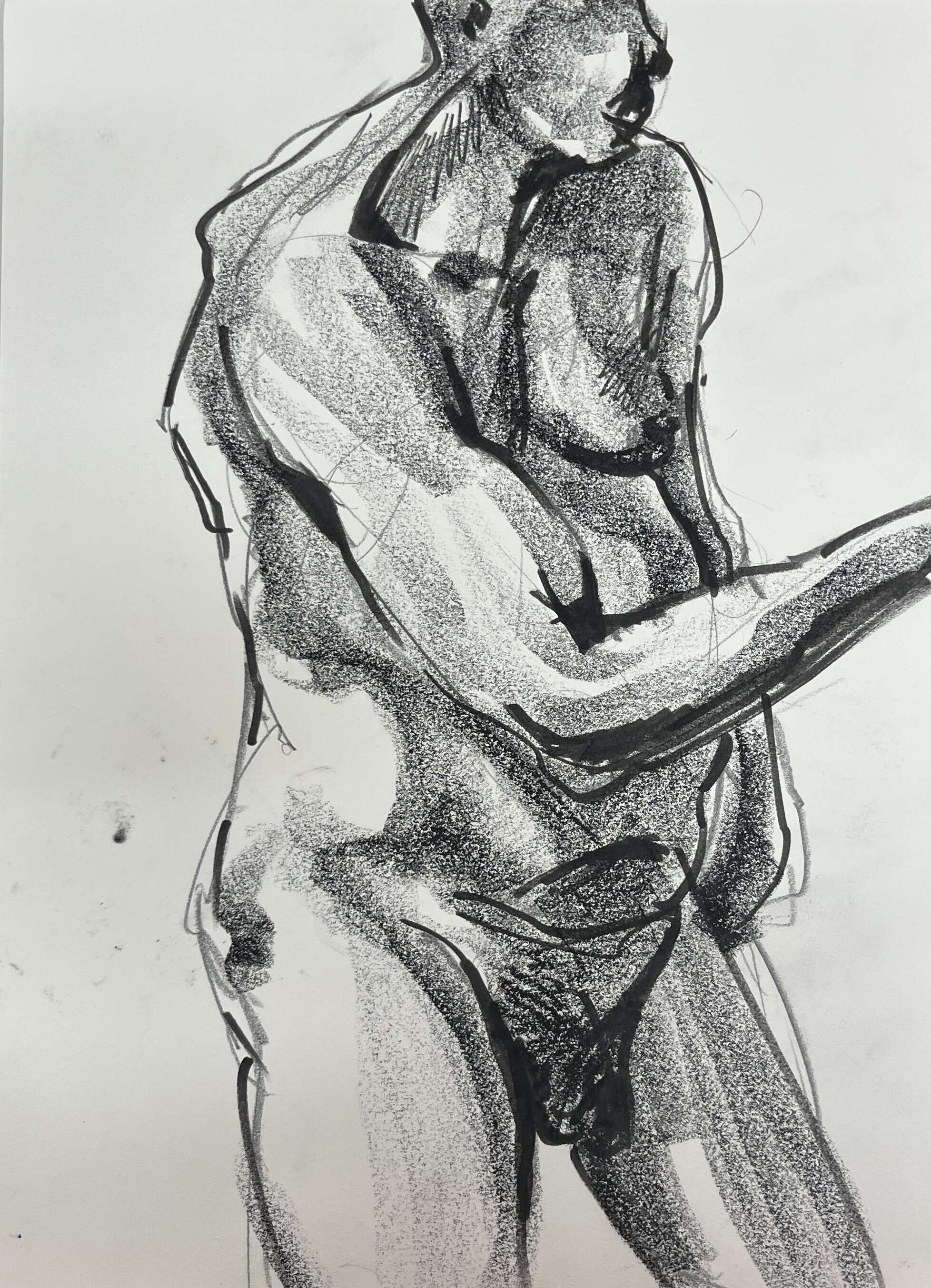 Männlicher Akt weggedreht - Leon Tho Barwig 1