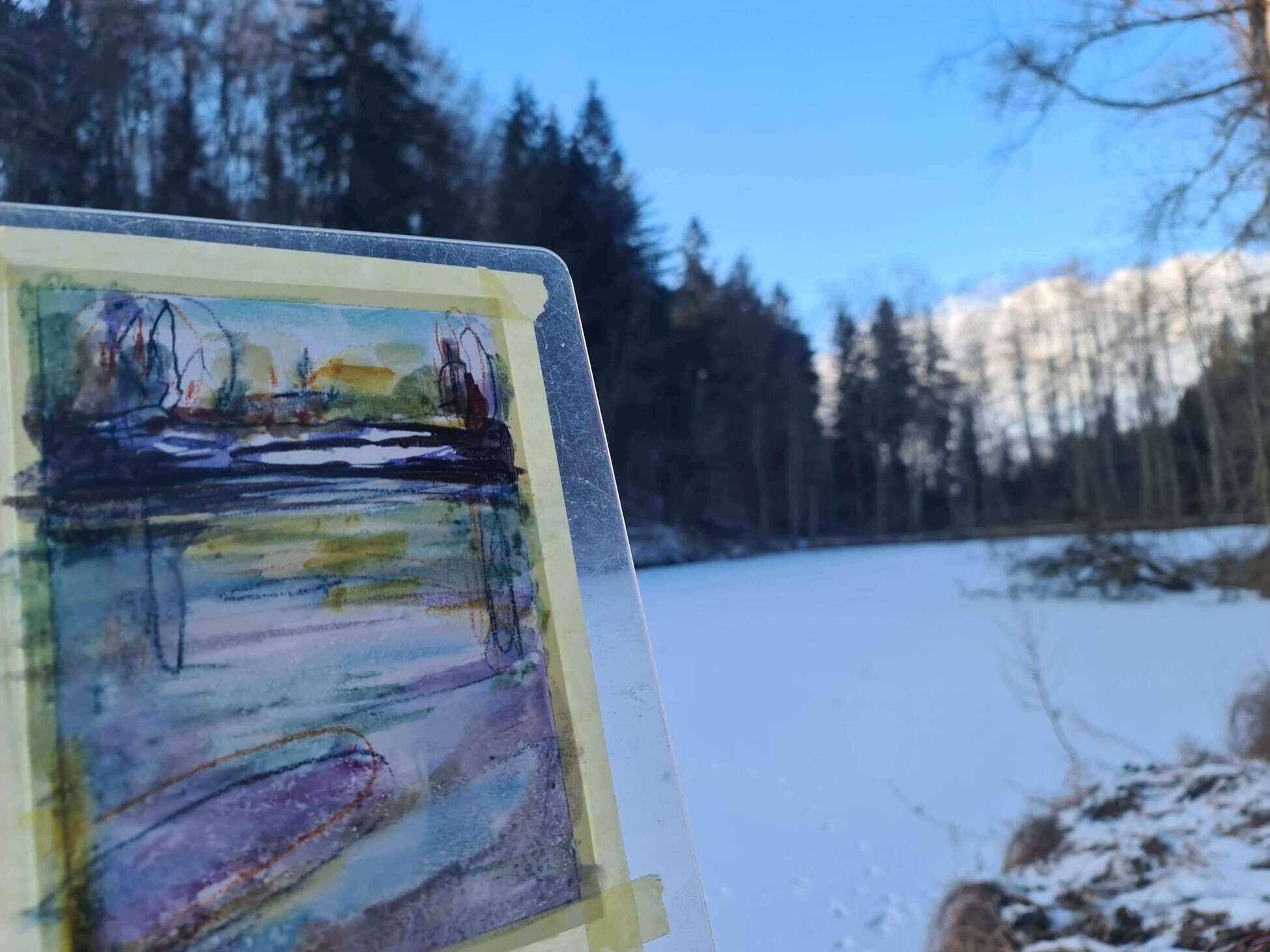 Aquarell am See 2 - Annegret Mainz 4