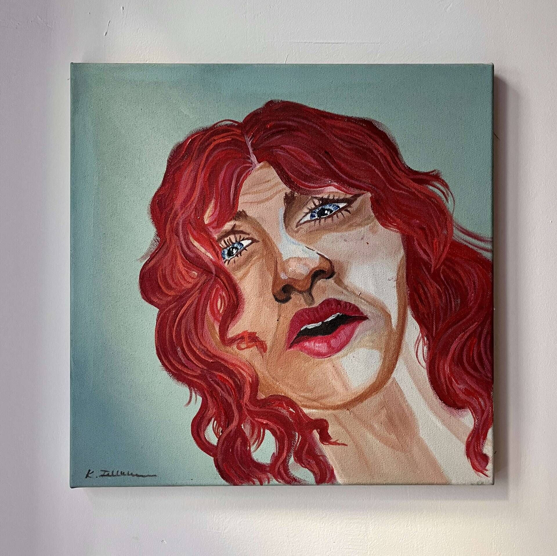 Selbstporträt mit Angst - Kiki Feltzinger 1