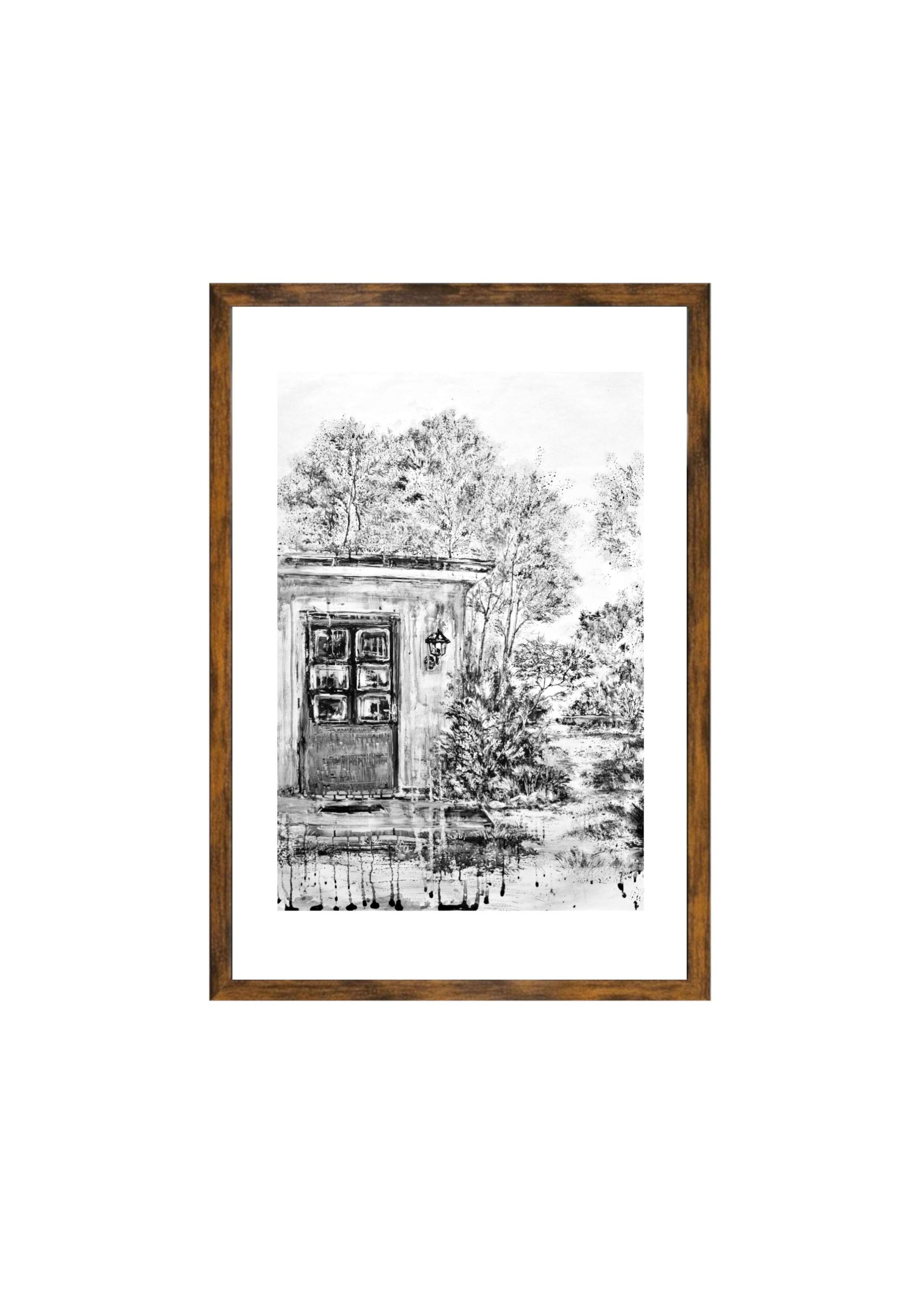 Haus mit Garten (Kunstdruck) - Theresa Haupt 2