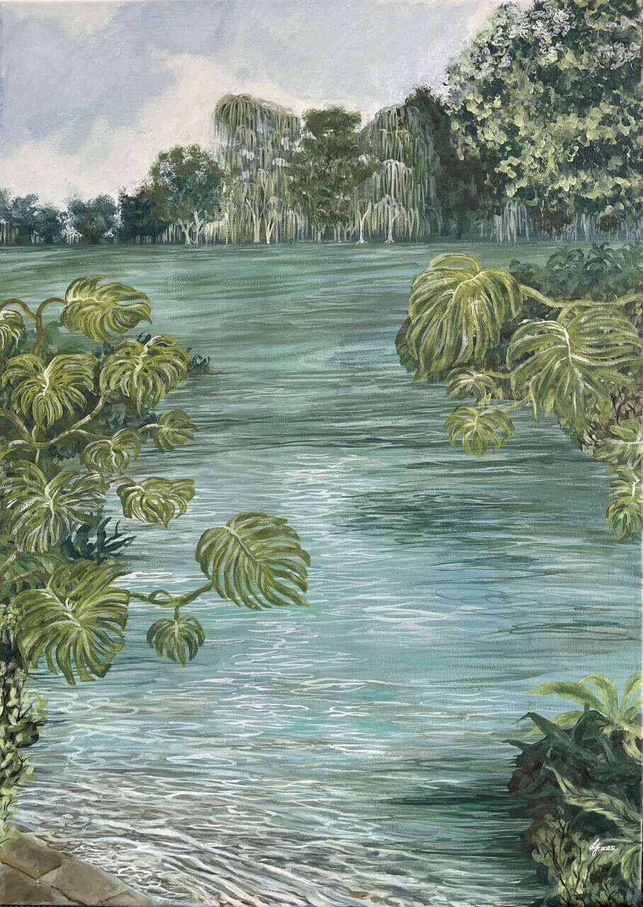 Bewölkter Tag am Wasser - Leyla Jalili 1