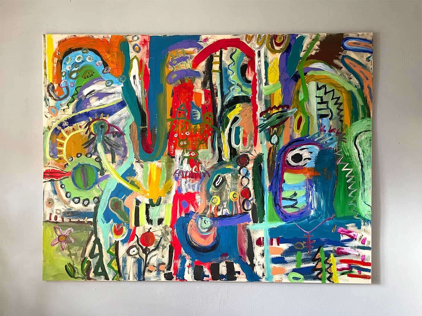 A rainbow slapped against a pane  - Allan Paul  1