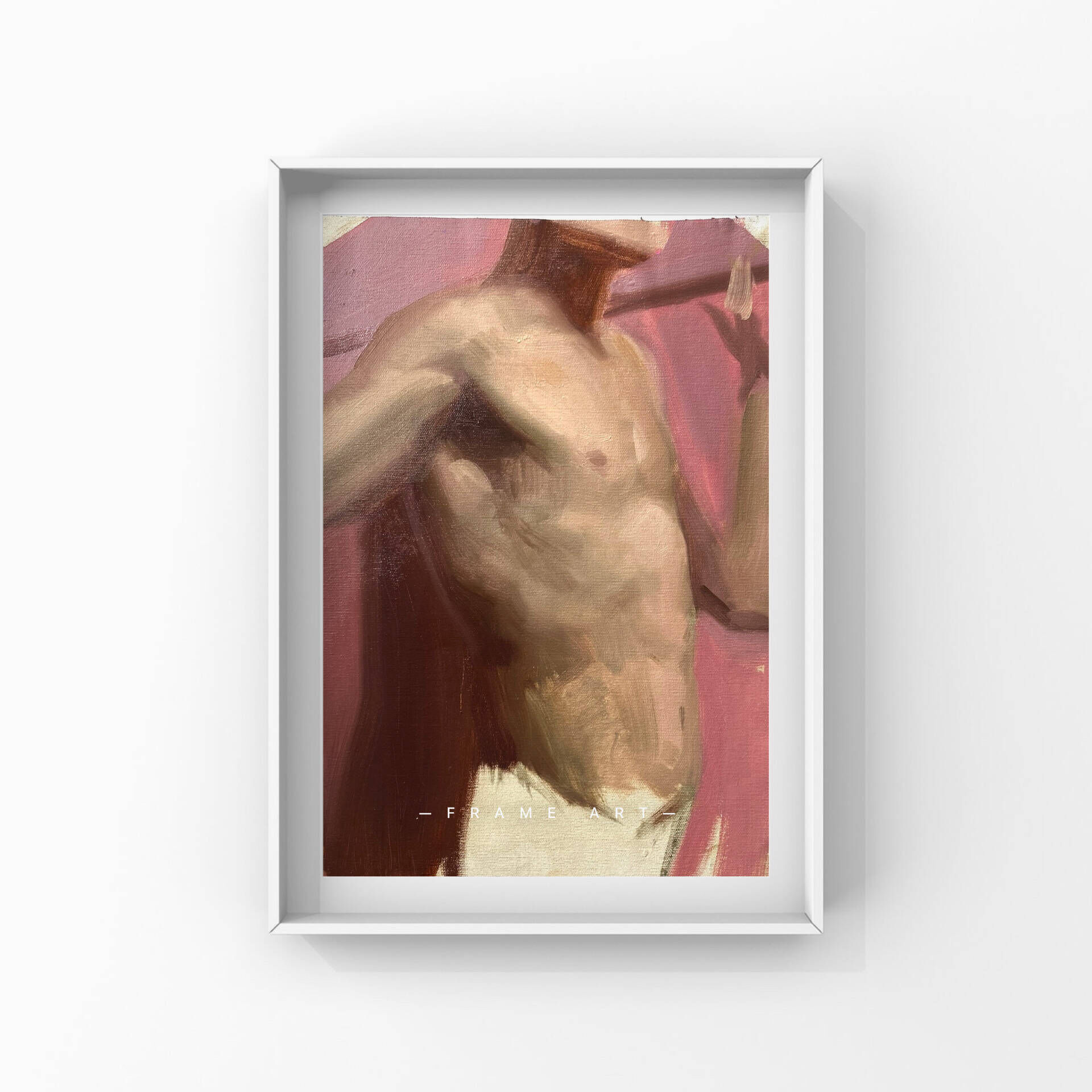 Torso von Cristobal in Rosa -Modelroom Postcards series- - Daniella Santos 1