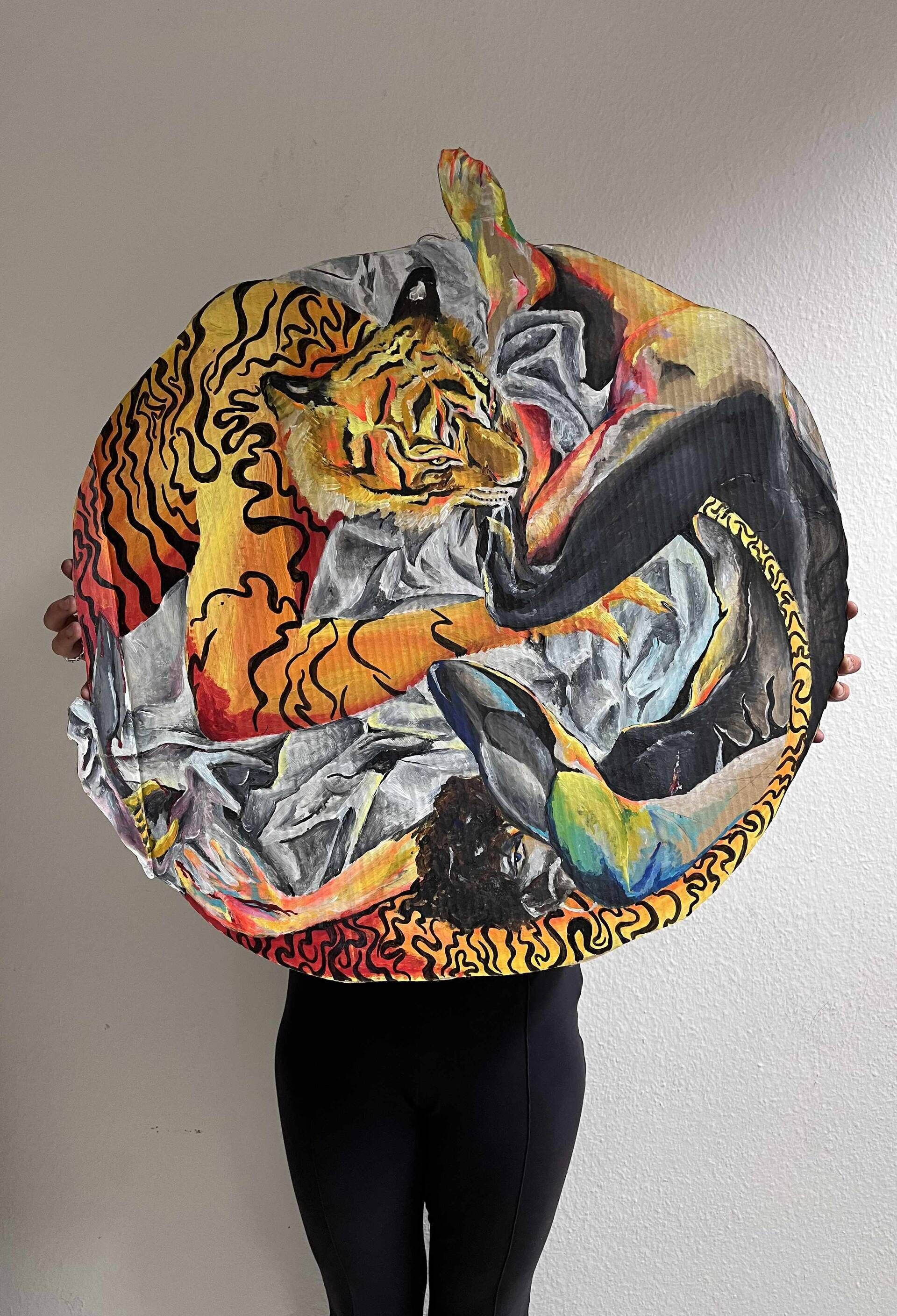 Tiger und Frau (Kreislauf) - Theresa Müller 1