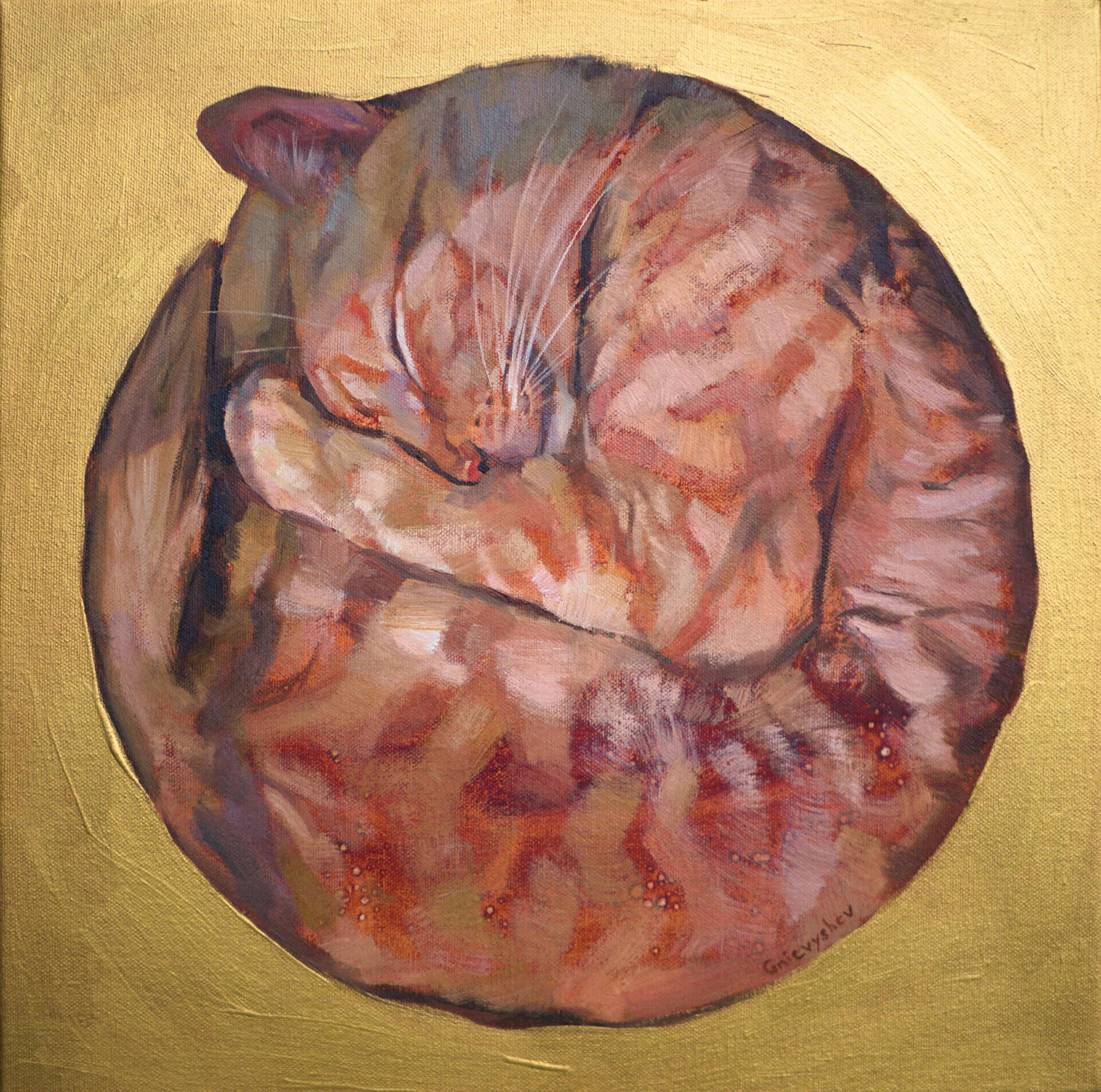 Schlafende Katze - Oleksii Gnievyshev 1