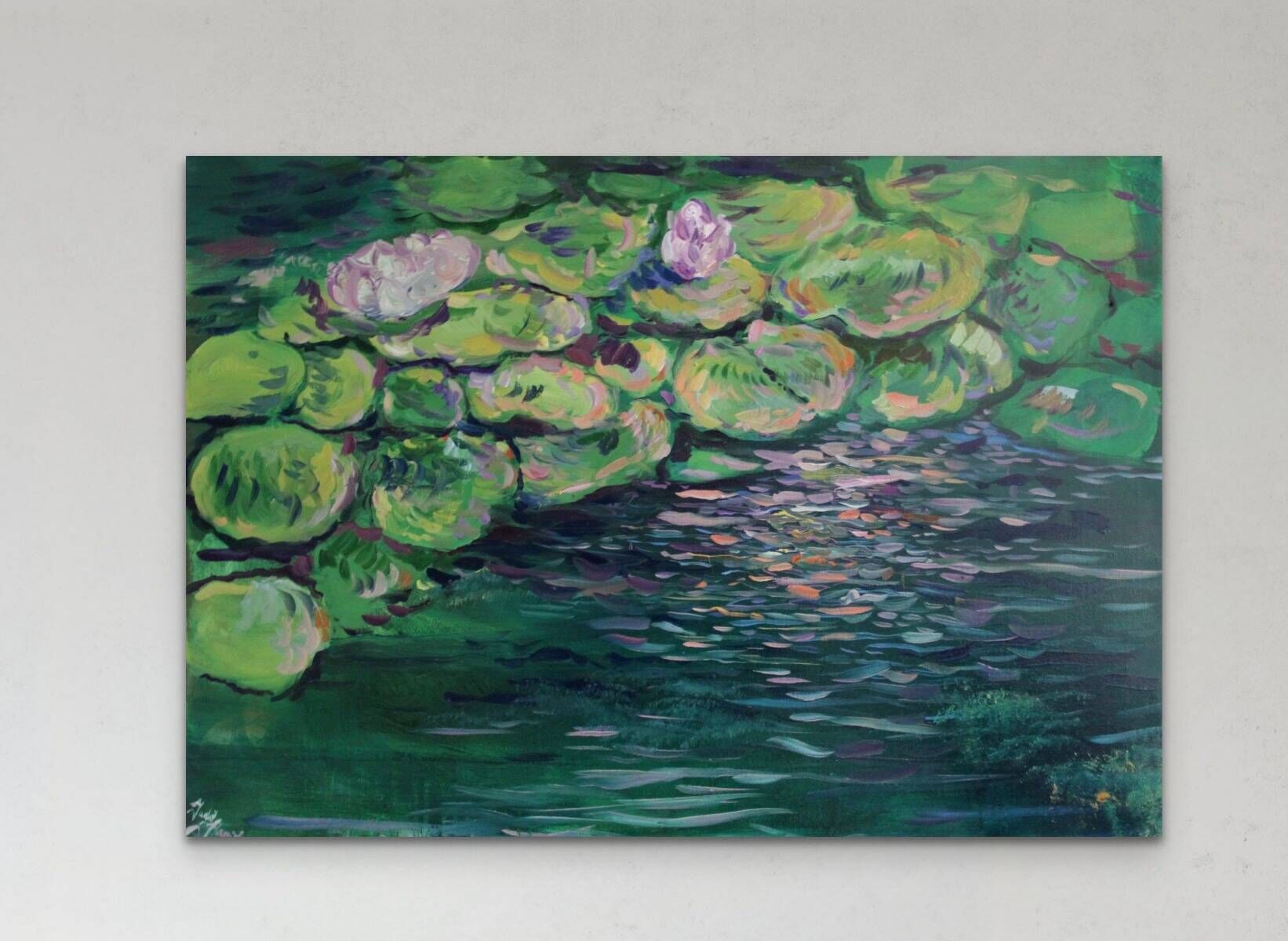 Water lilies under the willow