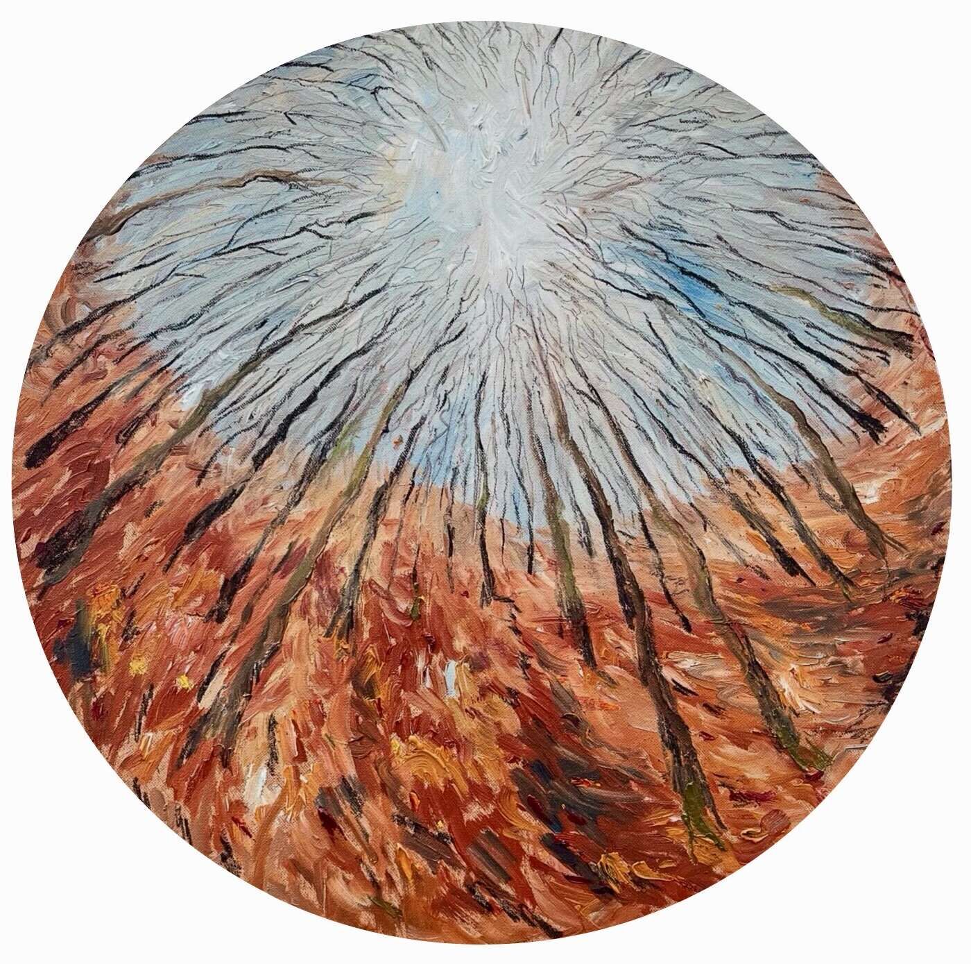 Schwarzenbergpark Religious Experience in Early November Plein Air - Judit Flamich 1