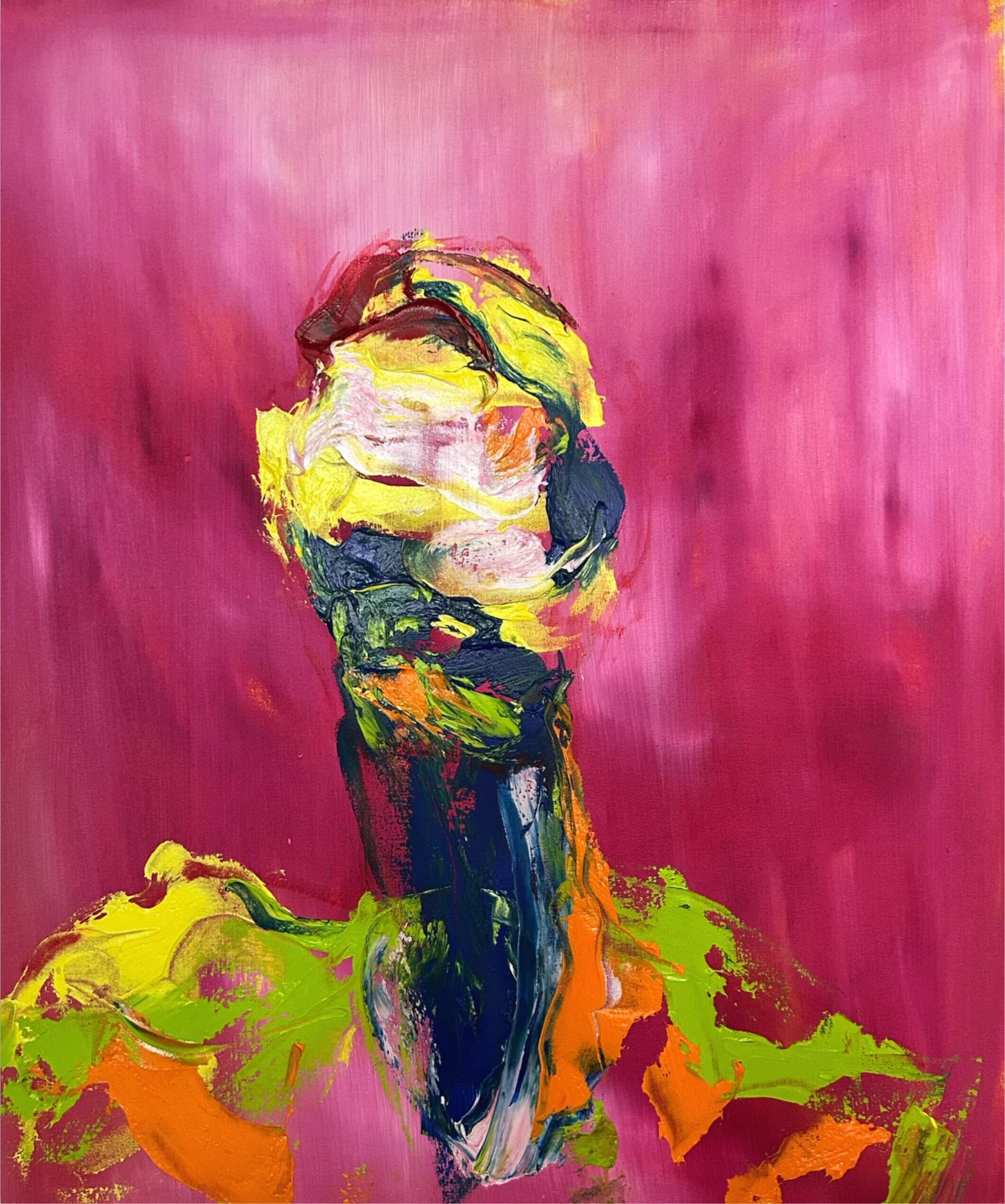 Distotred Portrait behind the Sky Pink - Leonel Perez 1