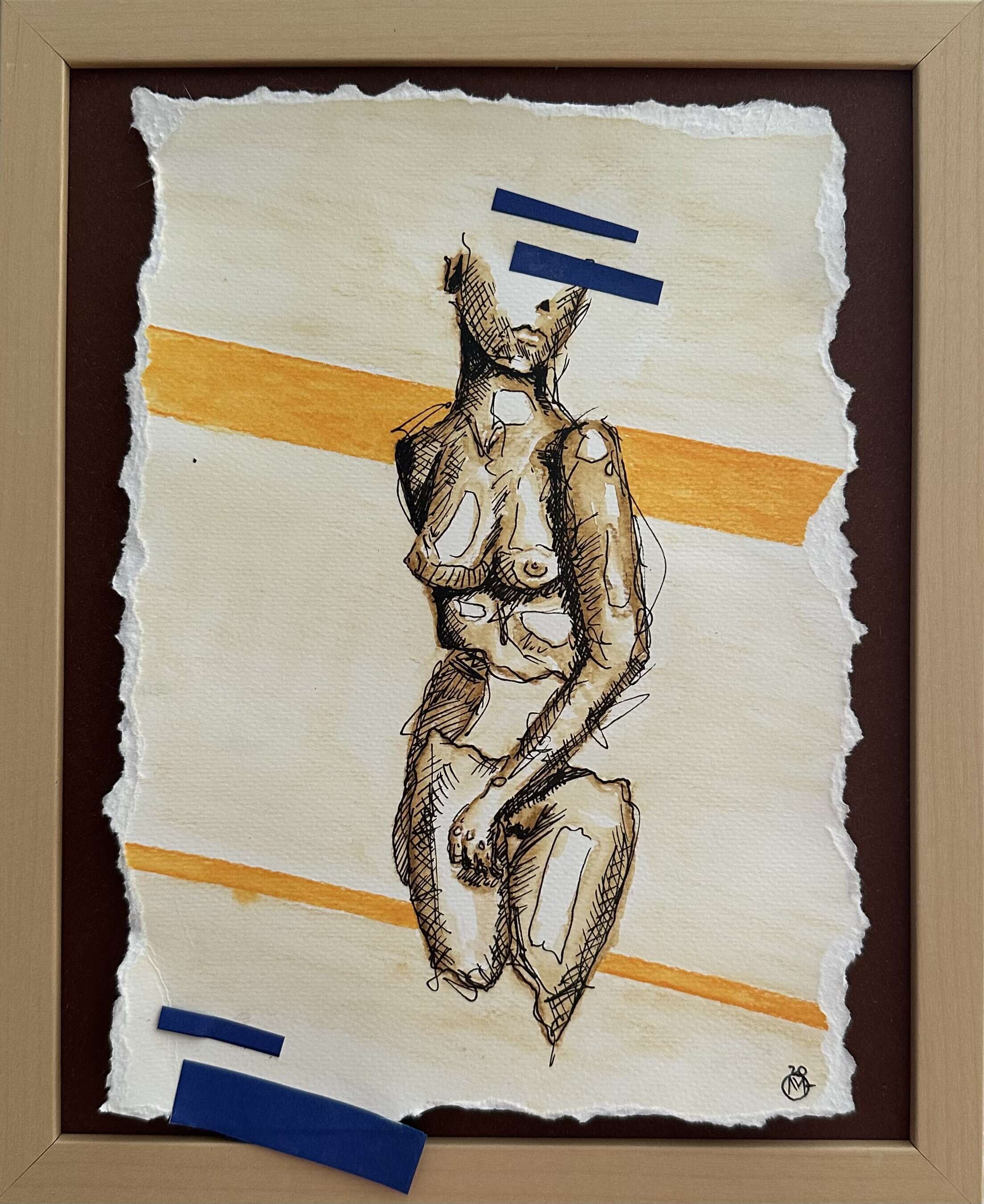 nude with blue stripes - Martin Collmann 1