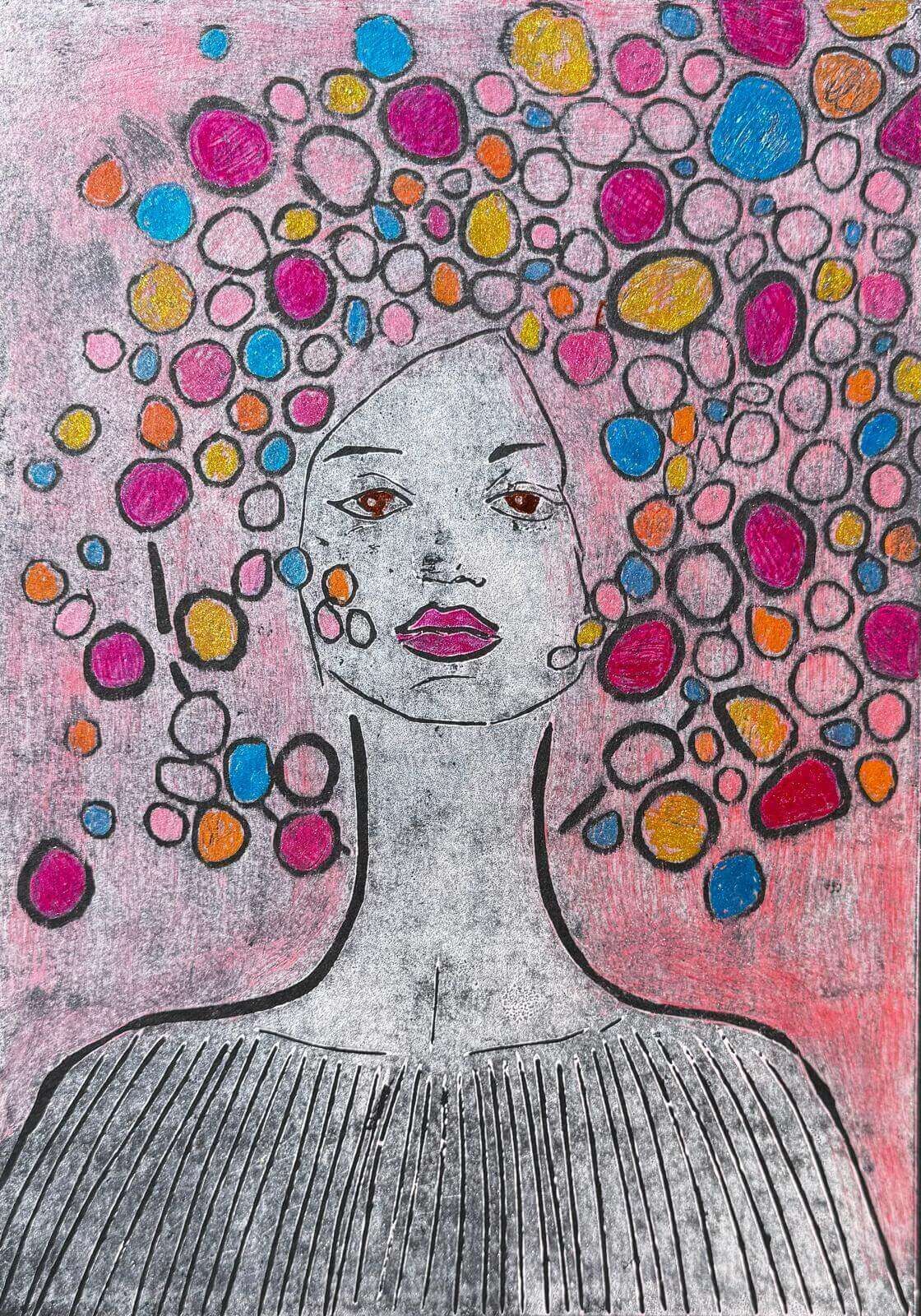 LILITH SPRING 01 Linolschnitt - Sybille Stein 1