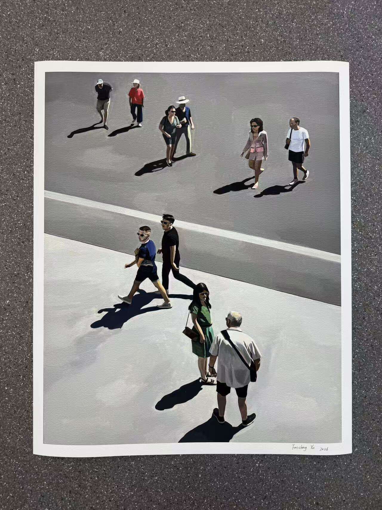 Passanten in Berlin （Fine Art Print ) - Fancheng Xu 1