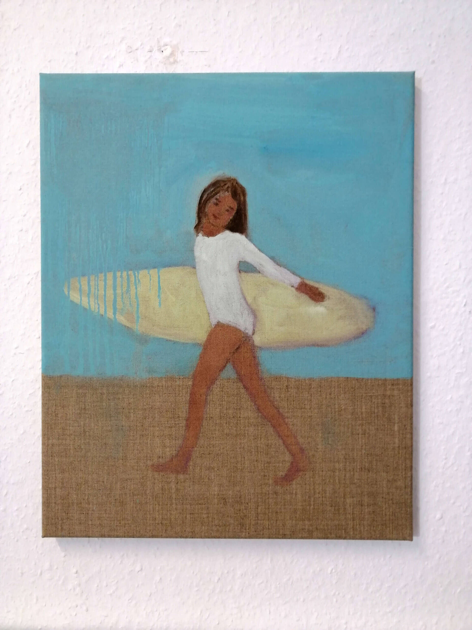 Mädchen mit Surfbrett - Christian Herzig 2