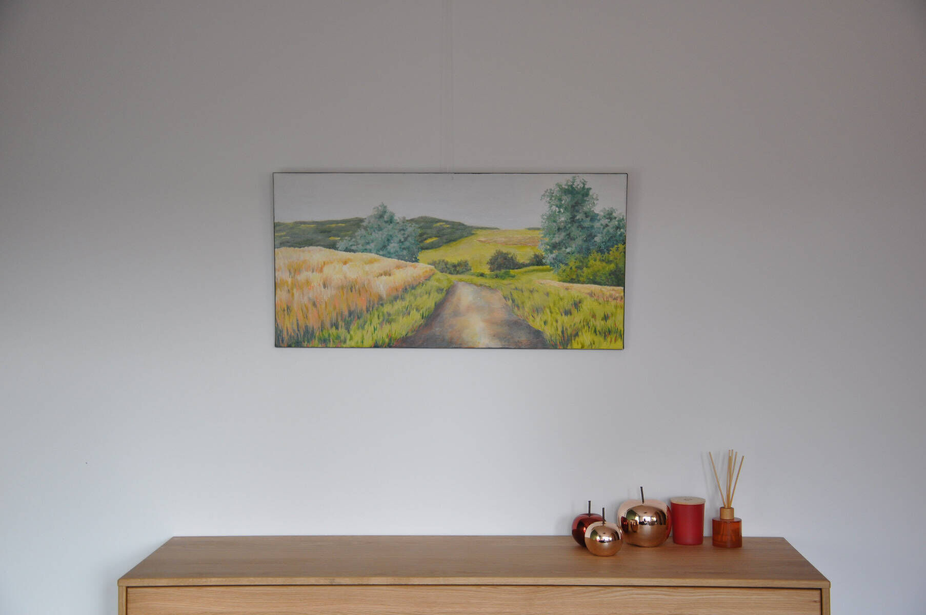 Weg in die Feldlandschaft