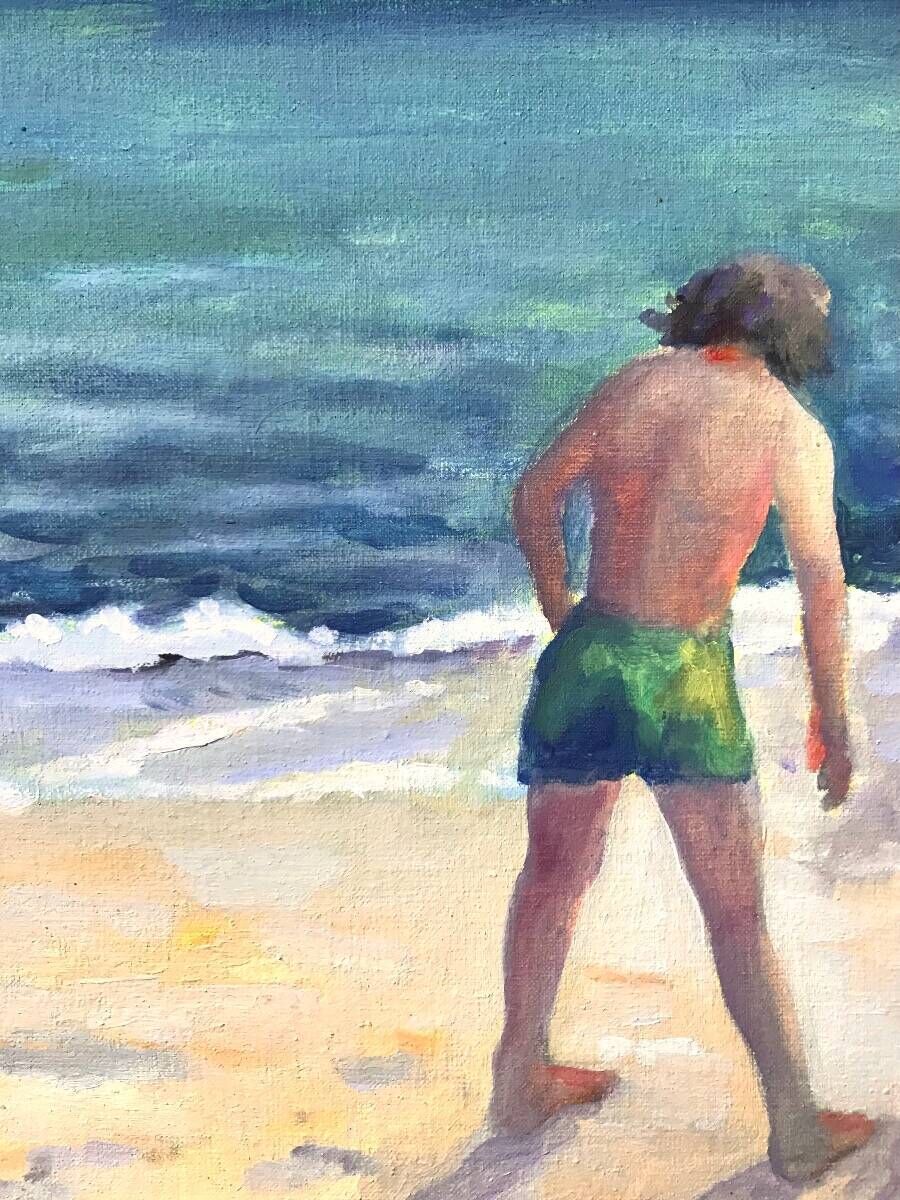 Brüder am Strand von Angoulins