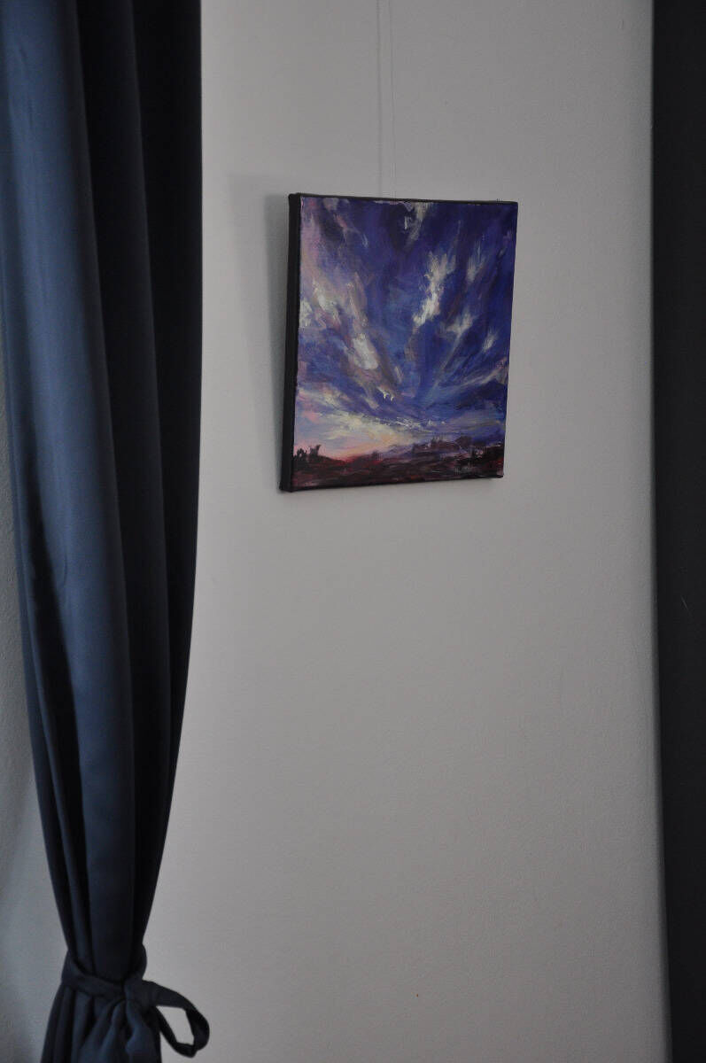 Wolkenaufbruch Violett I