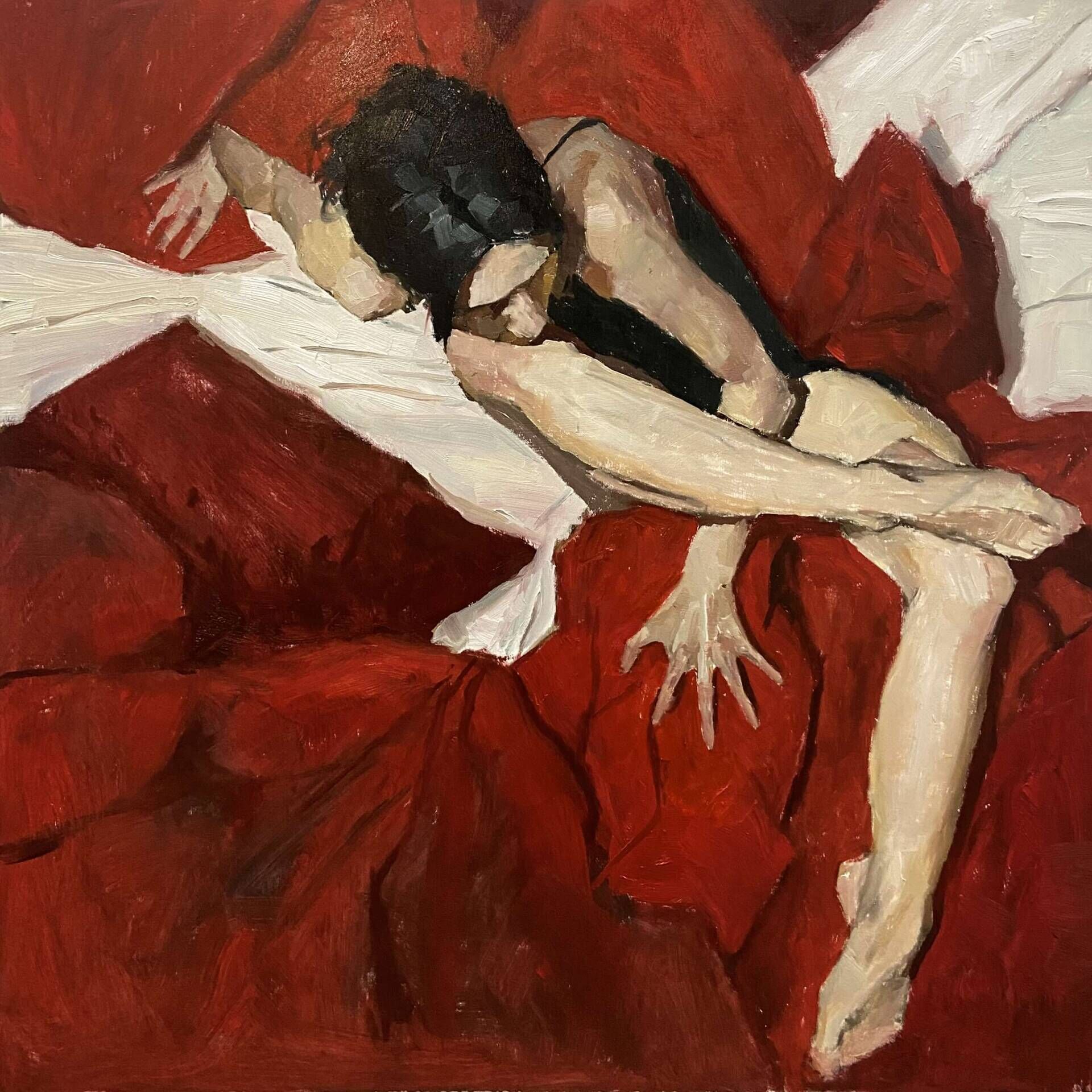 Ellen in red sheets I - Lilli Geyer 1