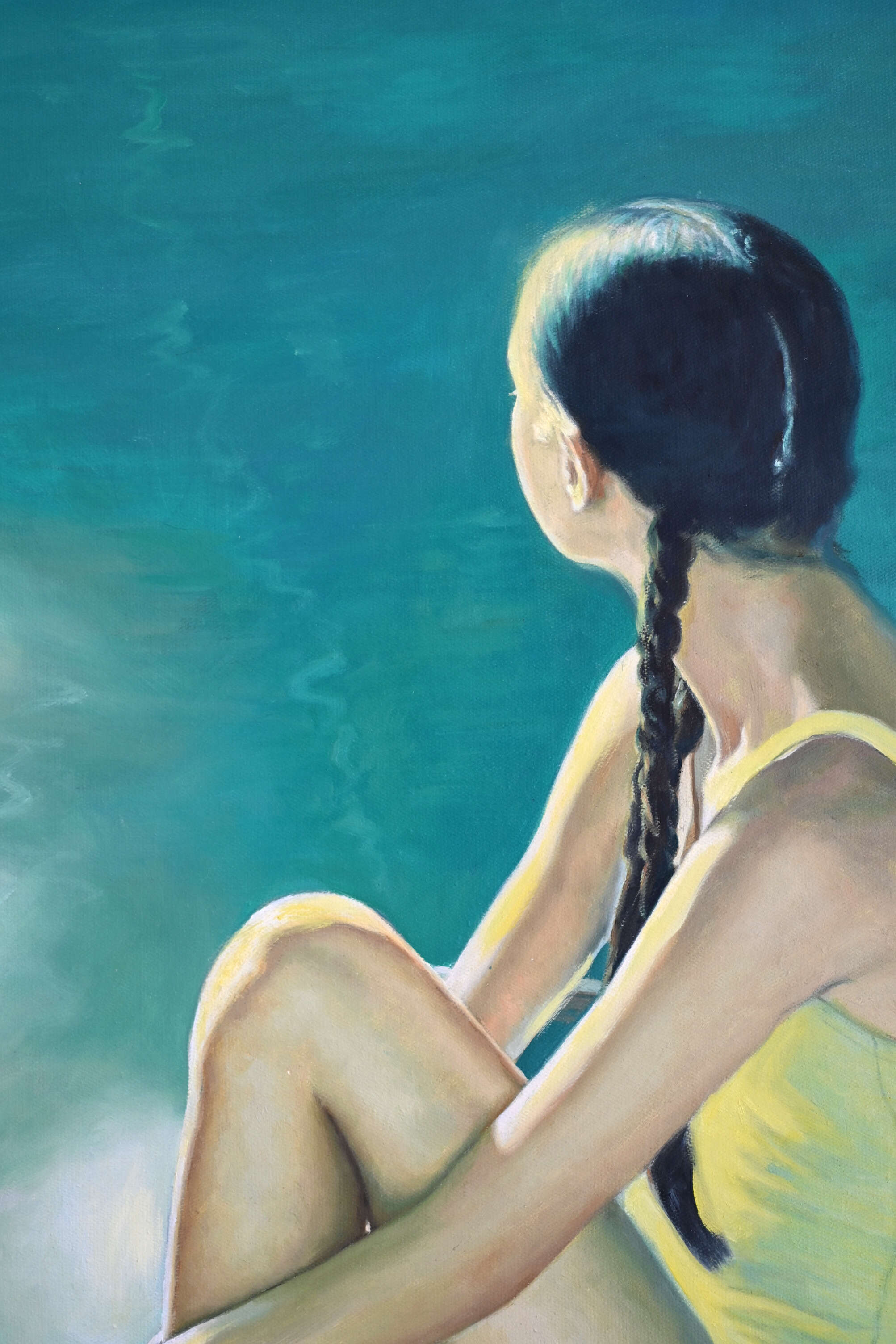 Mädchen am Pool - Christian Herzig 1