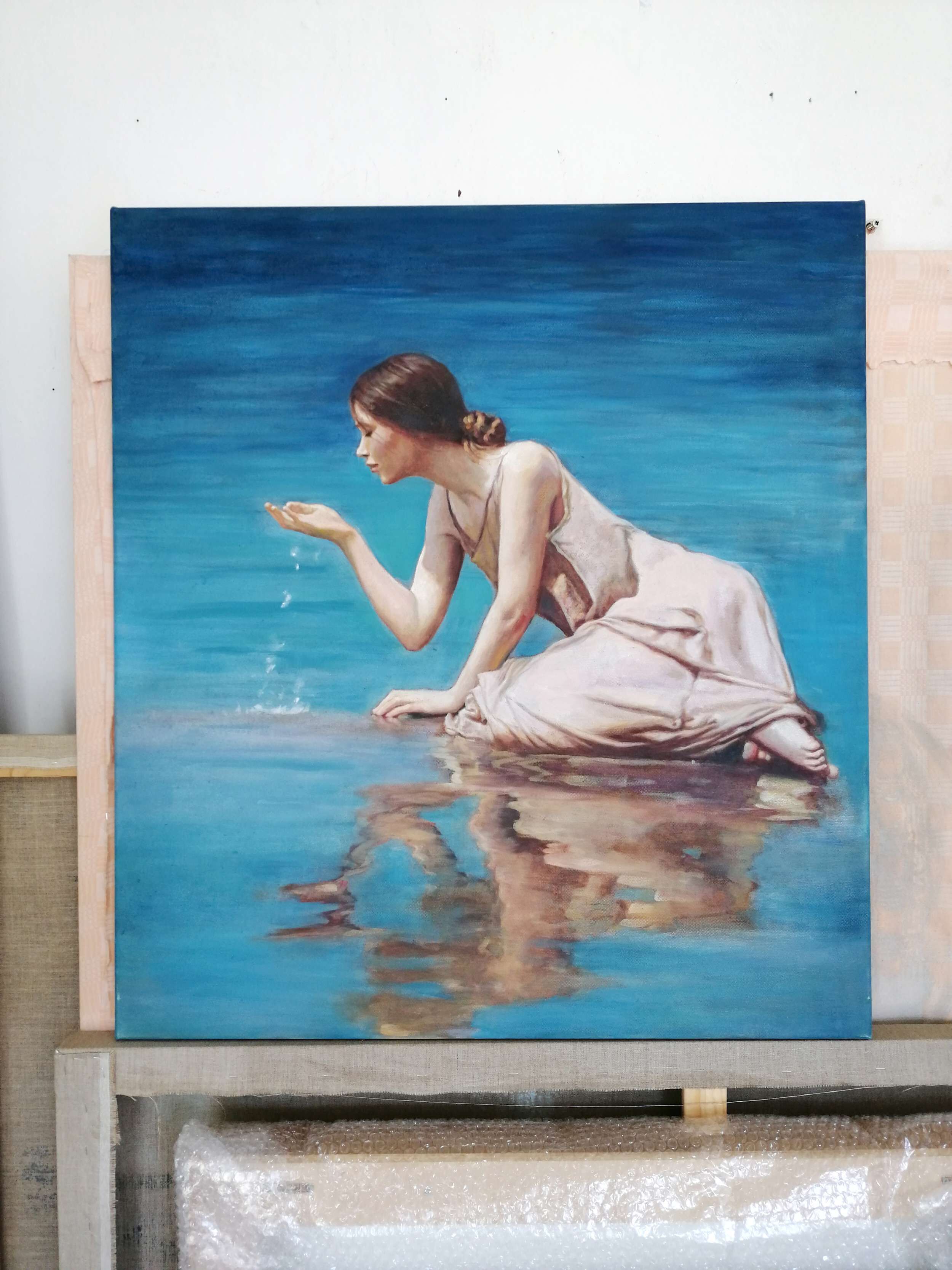 Frau am Wasser - Christian Herzig 1