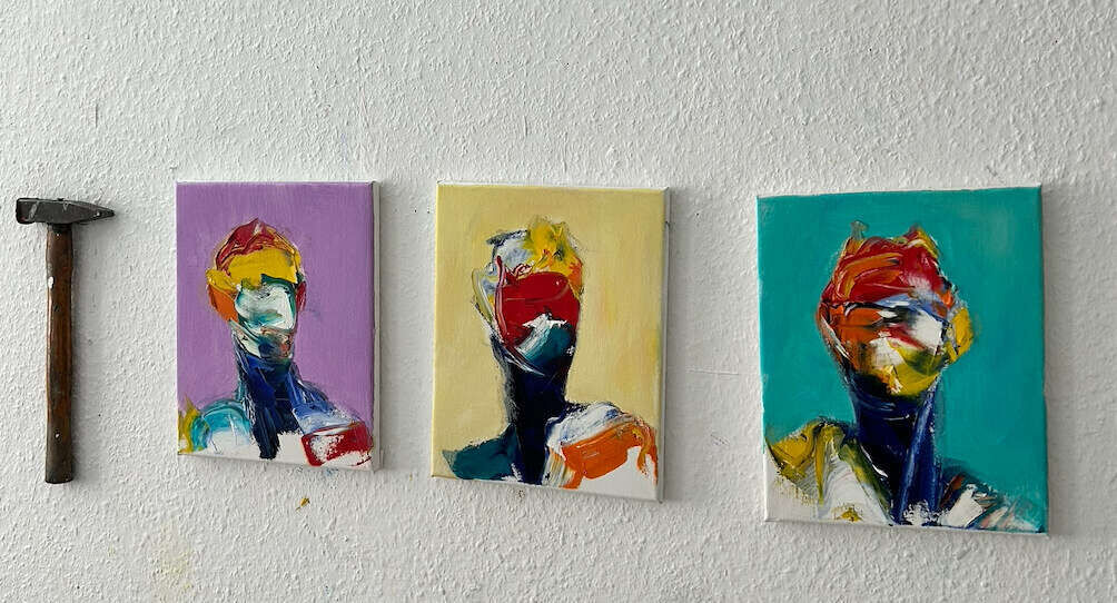 Portrait Studie Pastel Gelb - Leonel Perez 3