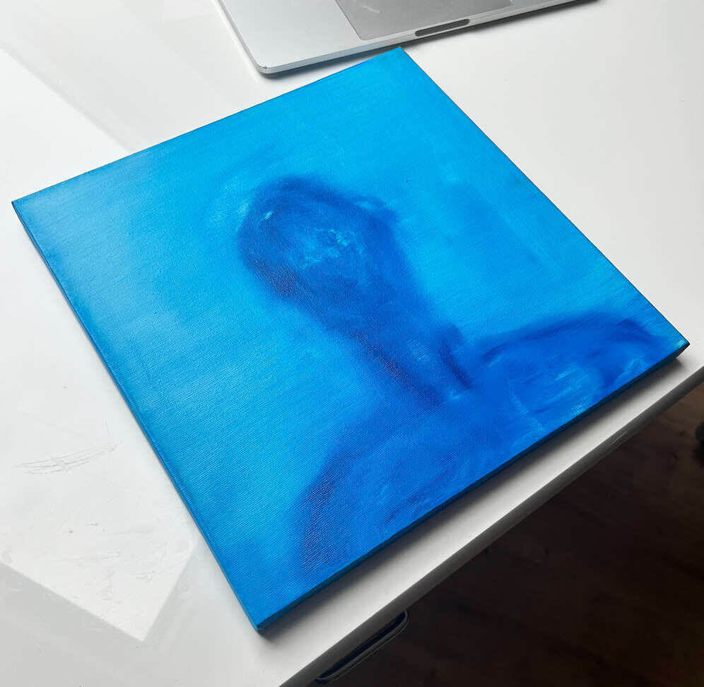 Dissolved Portrait in Azur Blue - Leonel Perez 2