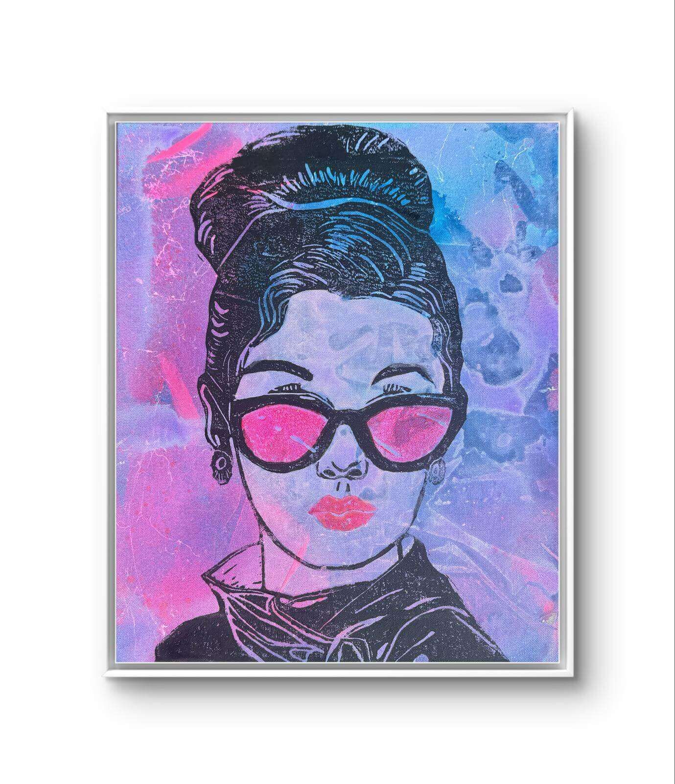 THE COOL COLOURGIRL 01 Linolschnitt - Sybille Stein THE COOL COLOURGIRL 01 Linolschnitt - Sybille Stein 3