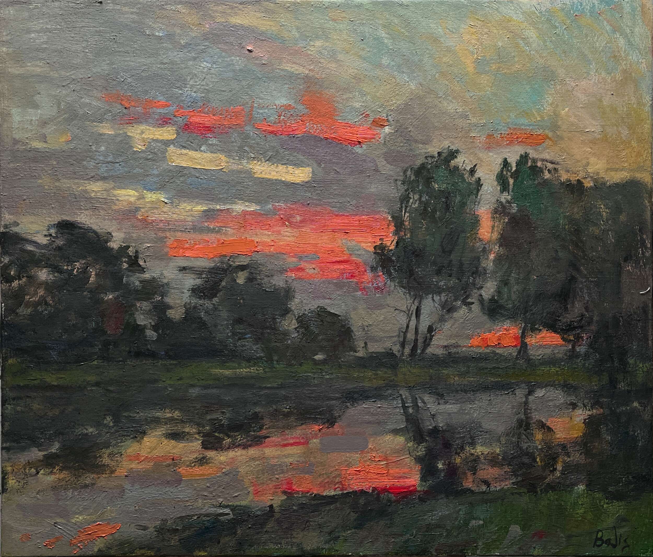 Fiery evening - Bohdan  Dobrivskyi  1