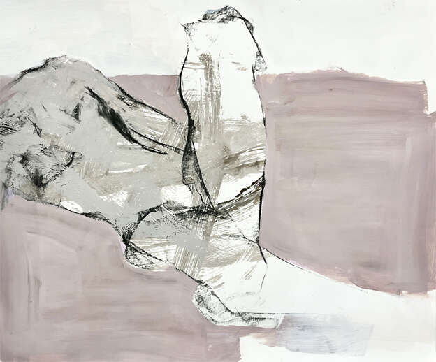 Weiblicher Akt "Rosa" liegend (AZ2025-2) - Anja Edelmann 1