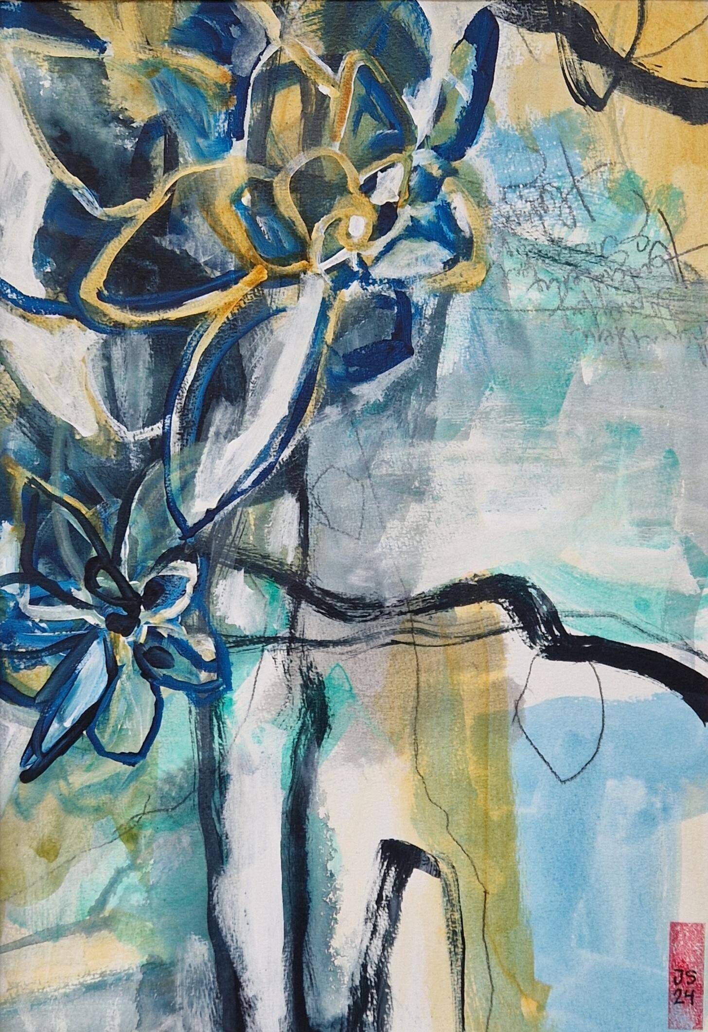 Flower in Blue III - Jutta Schreiber 1