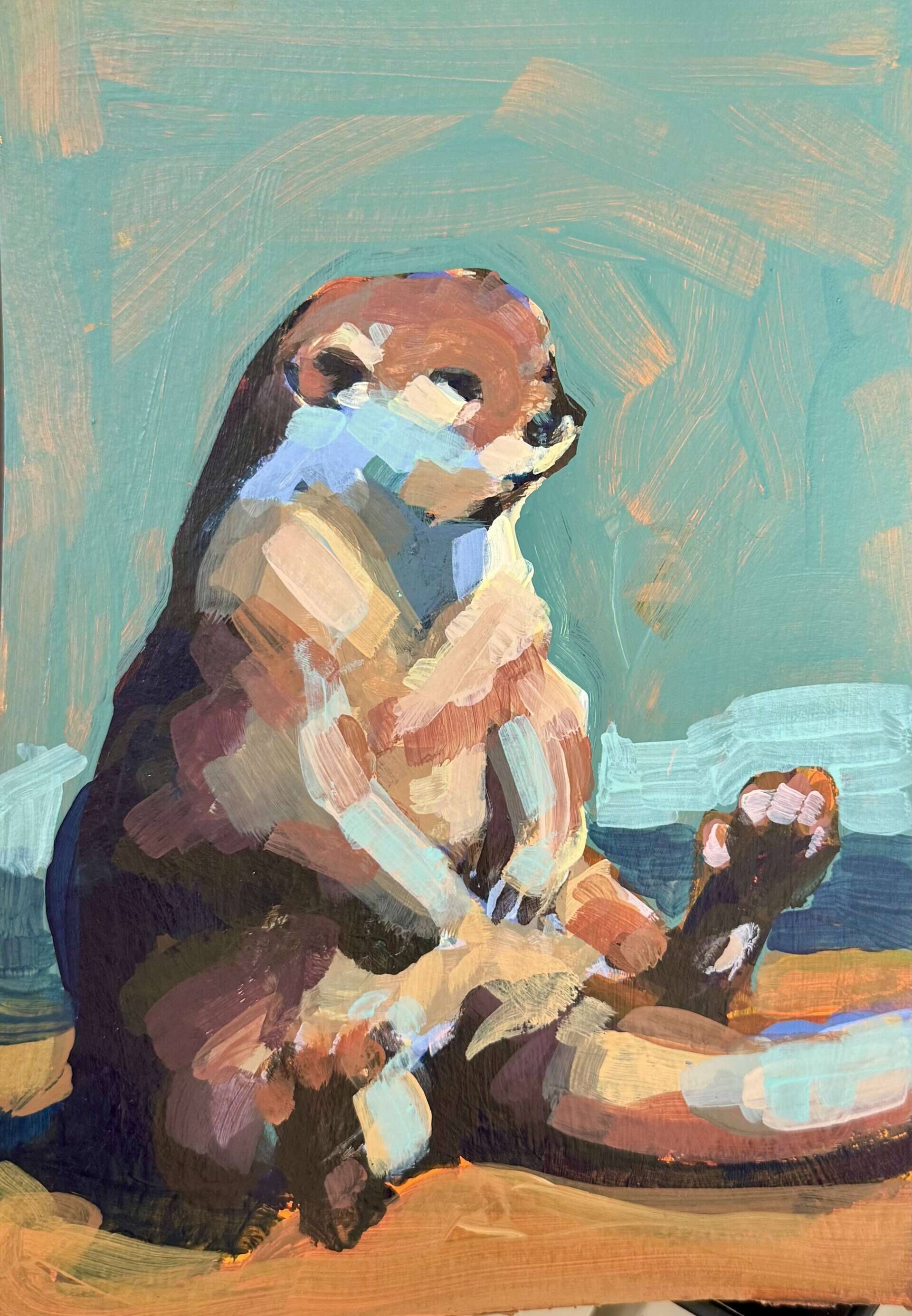 Otter, sitzend - Daniel Heimgärtner 1