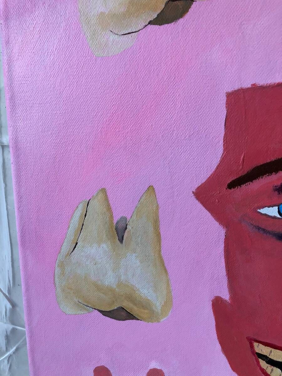 mitten in die fresse