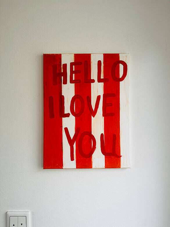 HELLO I LOVE YOU ORANGE  - Sara von Meer 1