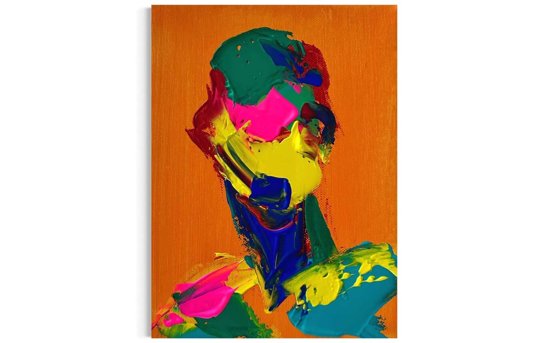 Color Portrait Acryl Orange - Leonel Perez 2