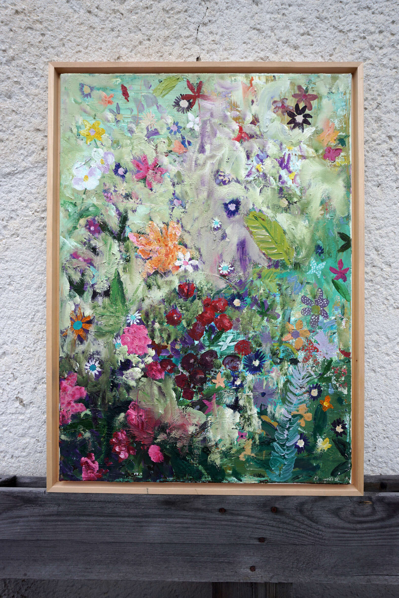 Abstraktes Bild mit Blumen - Christian Herzig 3