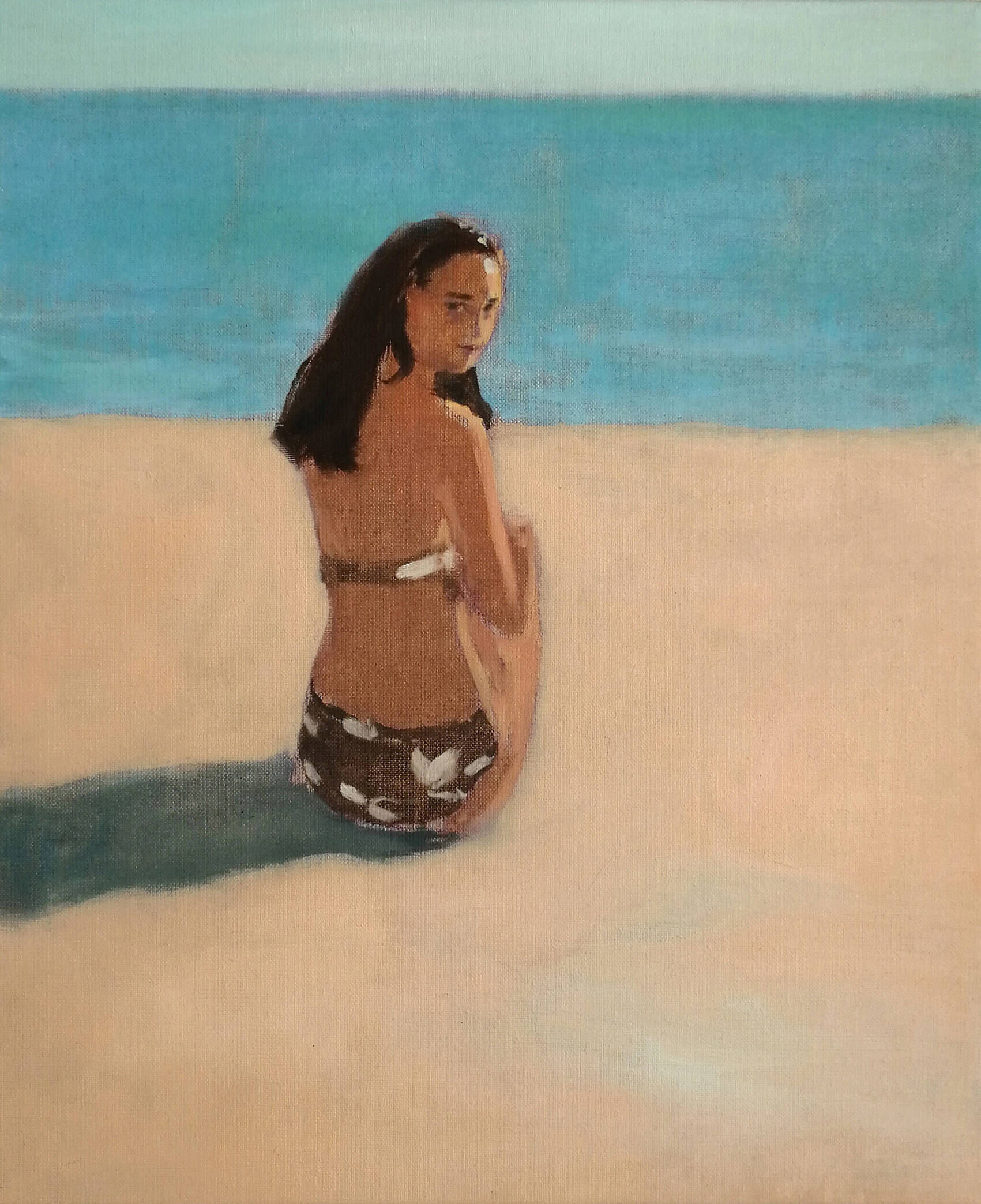 Frau am Strand II - Christian Herzig 1