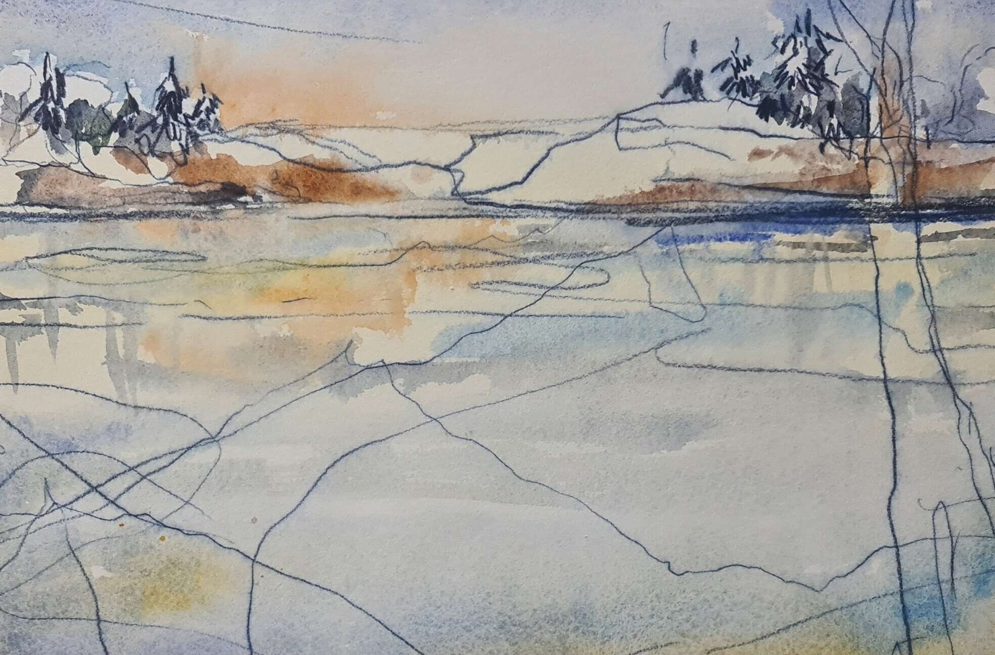 Aquarell am See 7 - Annegret Mainz 1