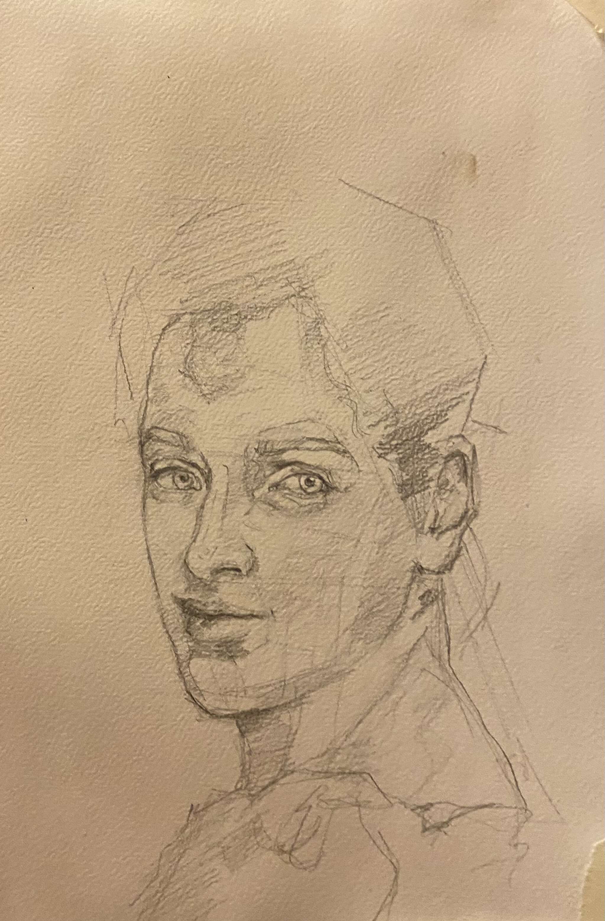 Porträt Studie nach Bouguereau  - Livia Sandino 1