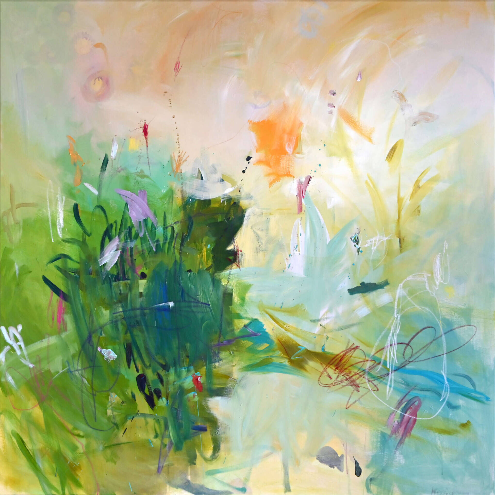 Abstraktes Bild mit Maus - Christian Herzig 1