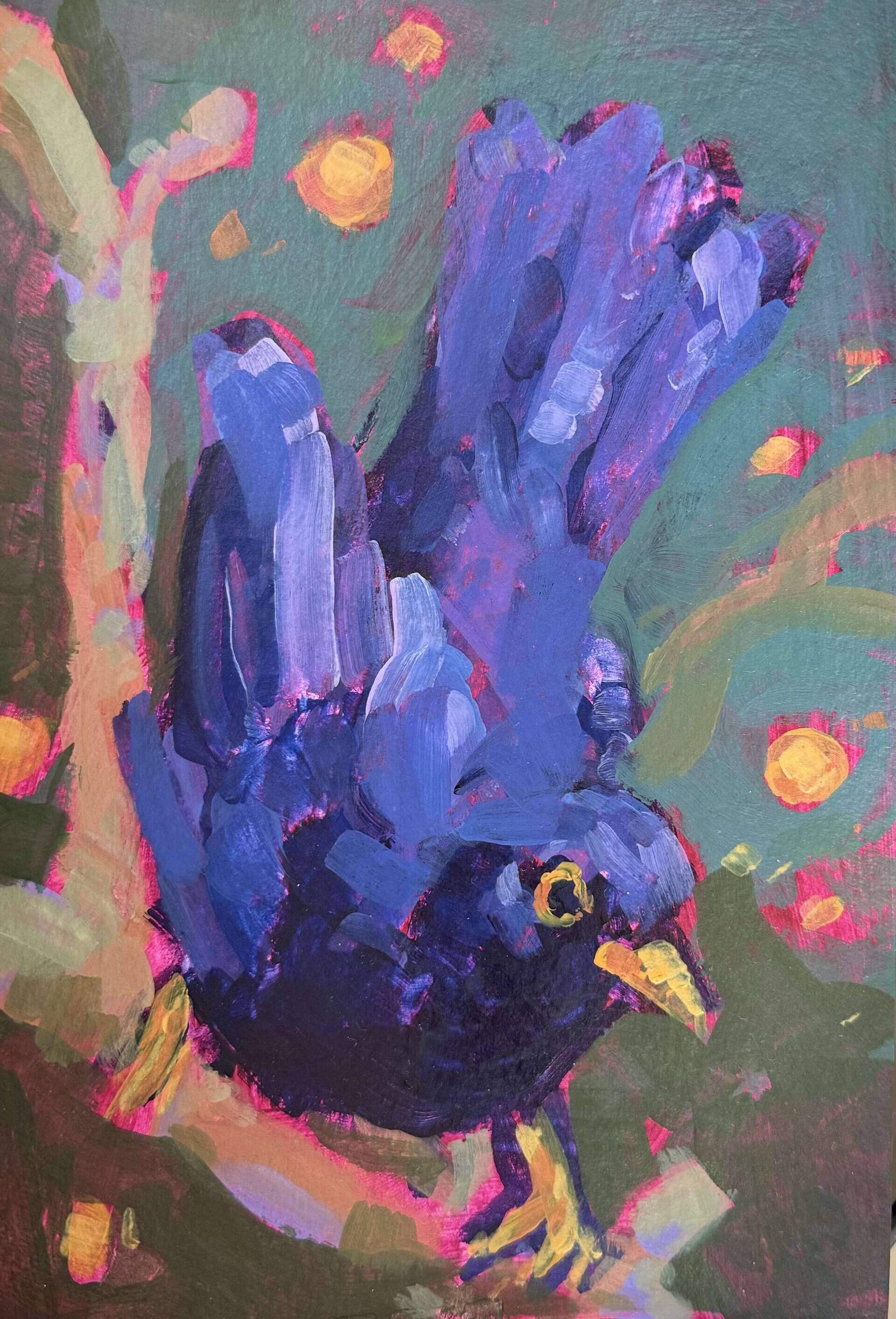 Amsel im Baum - Daniel Heimgärtner 1