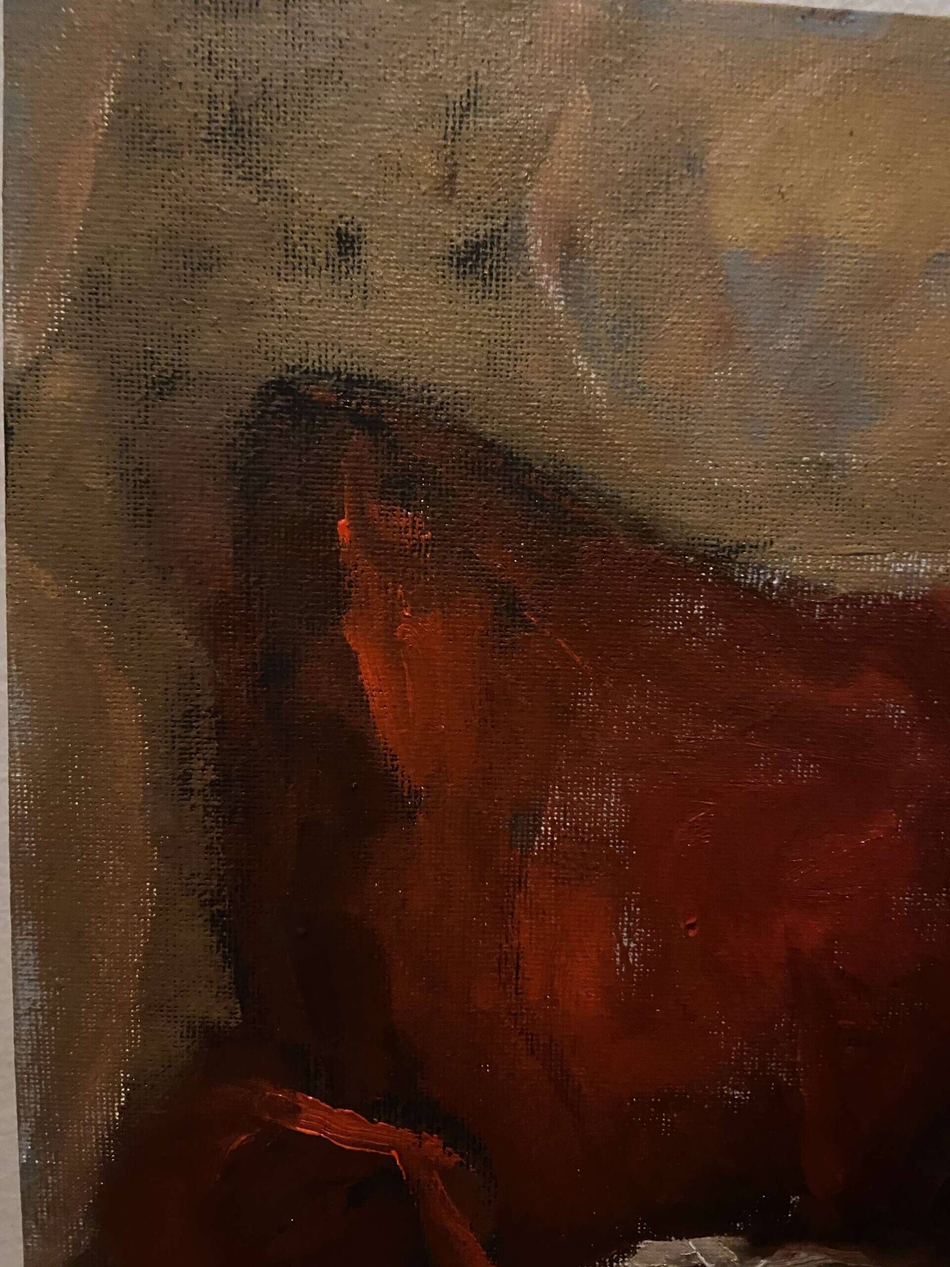 Katze auf rotem Sessel  - Lilli Geyer 3