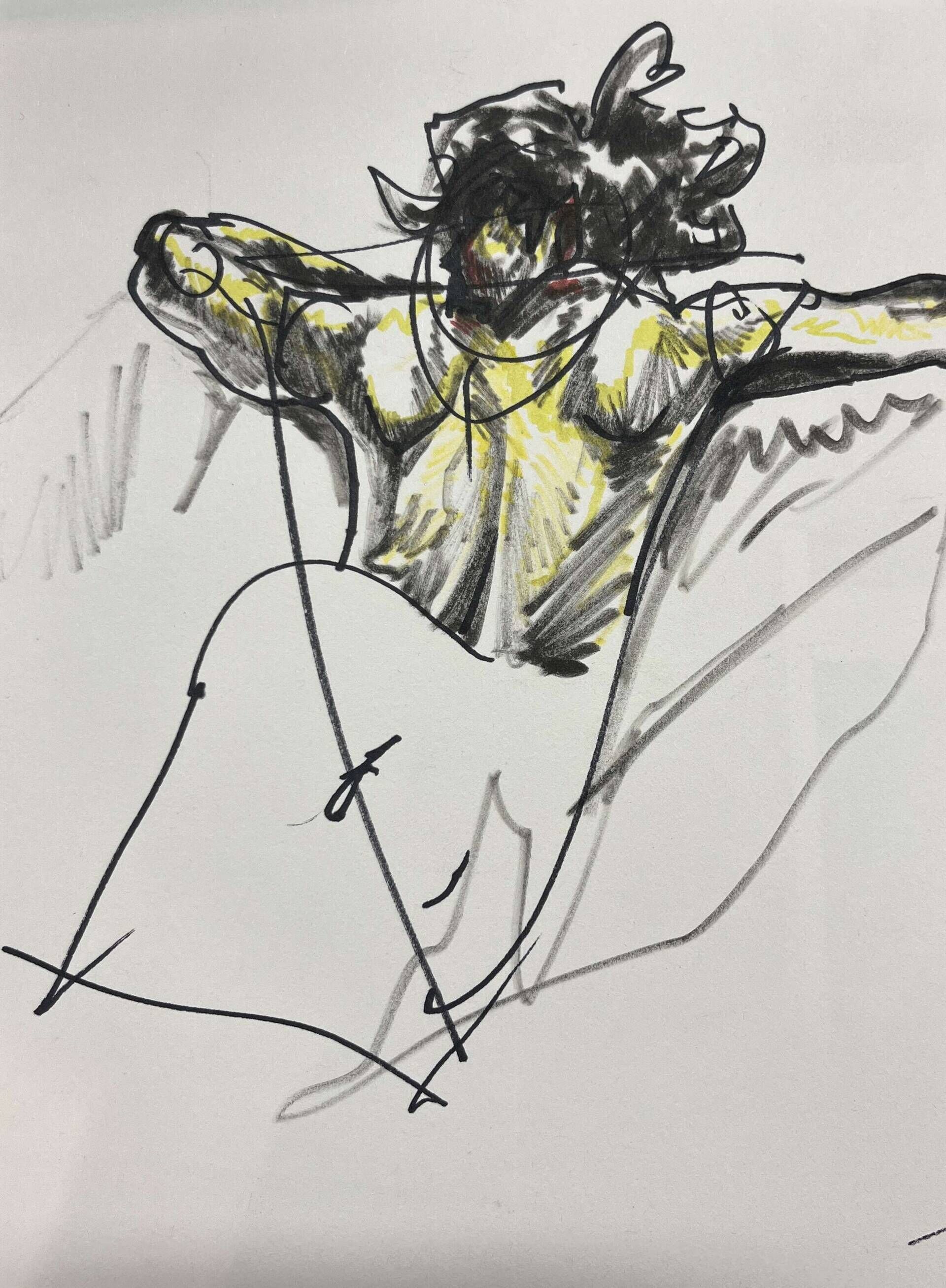 Rückenstudie liegend - Leon Tho Barwig 1