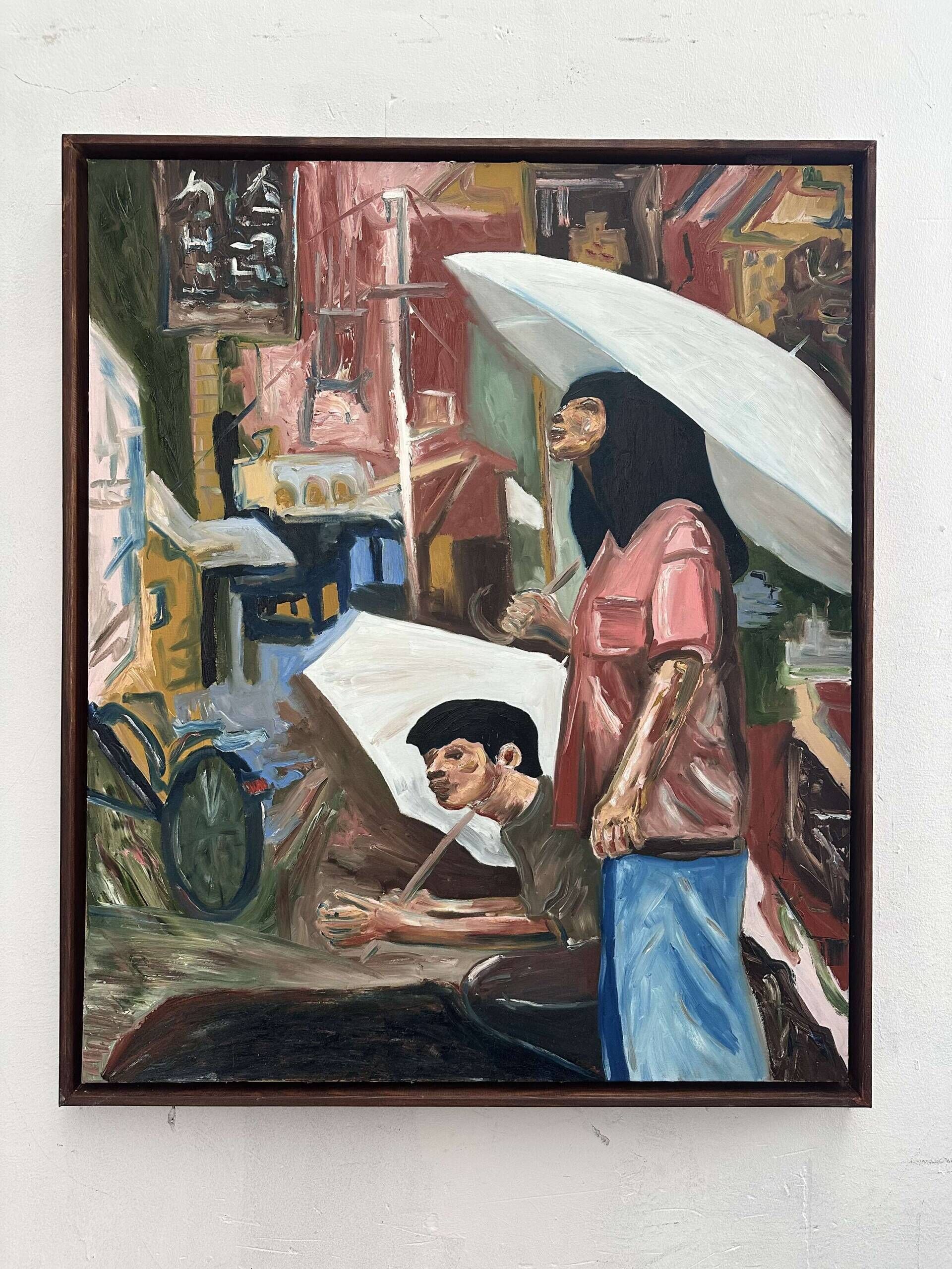 white umbrellas on the streets - Martin Collmann 2