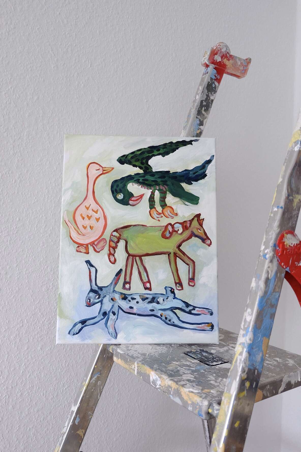 Hase Pferd Gans und Geier  - Anna Leisner 2
