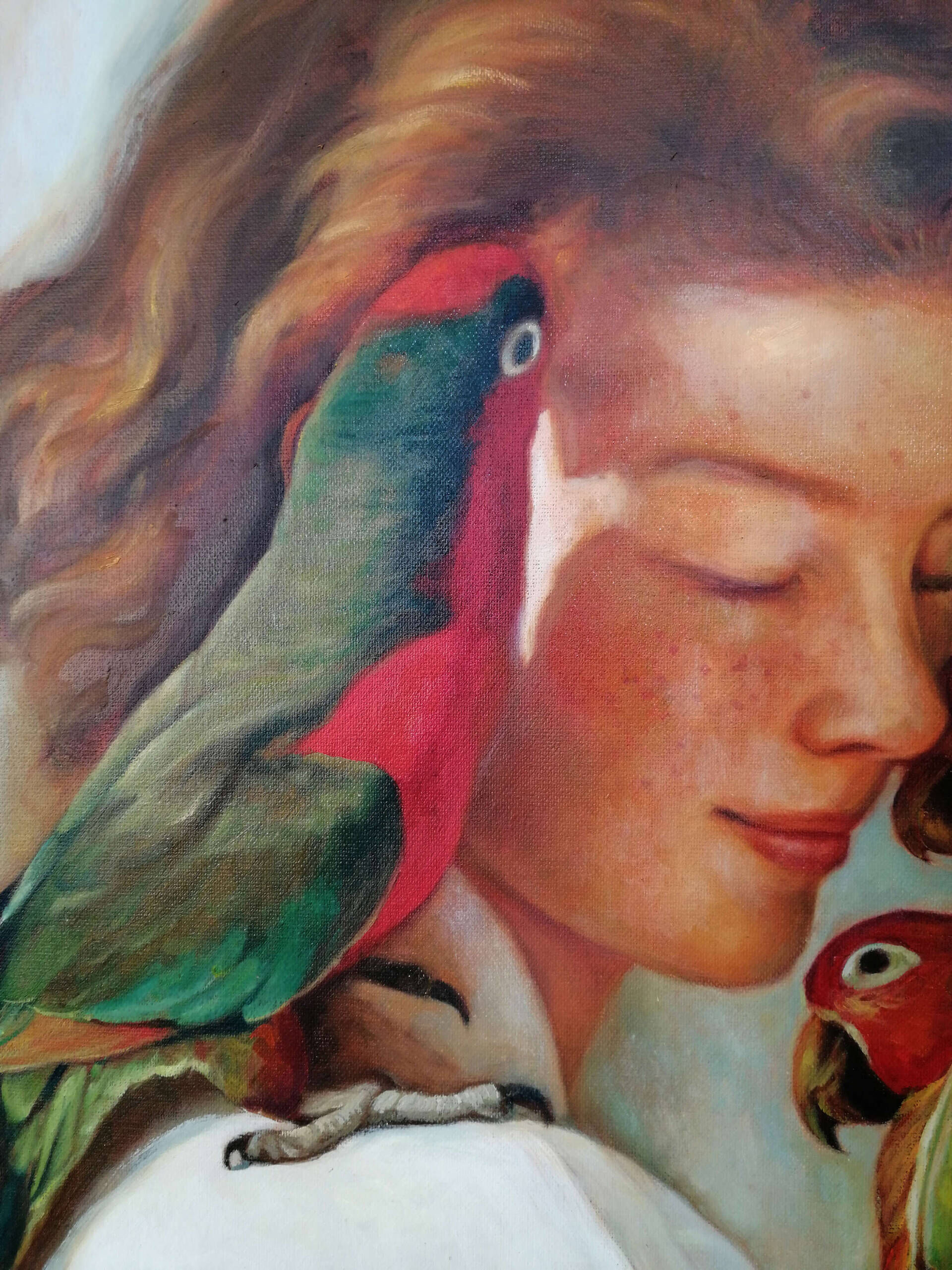 Frau mit Papageien - Christian Herzig 4