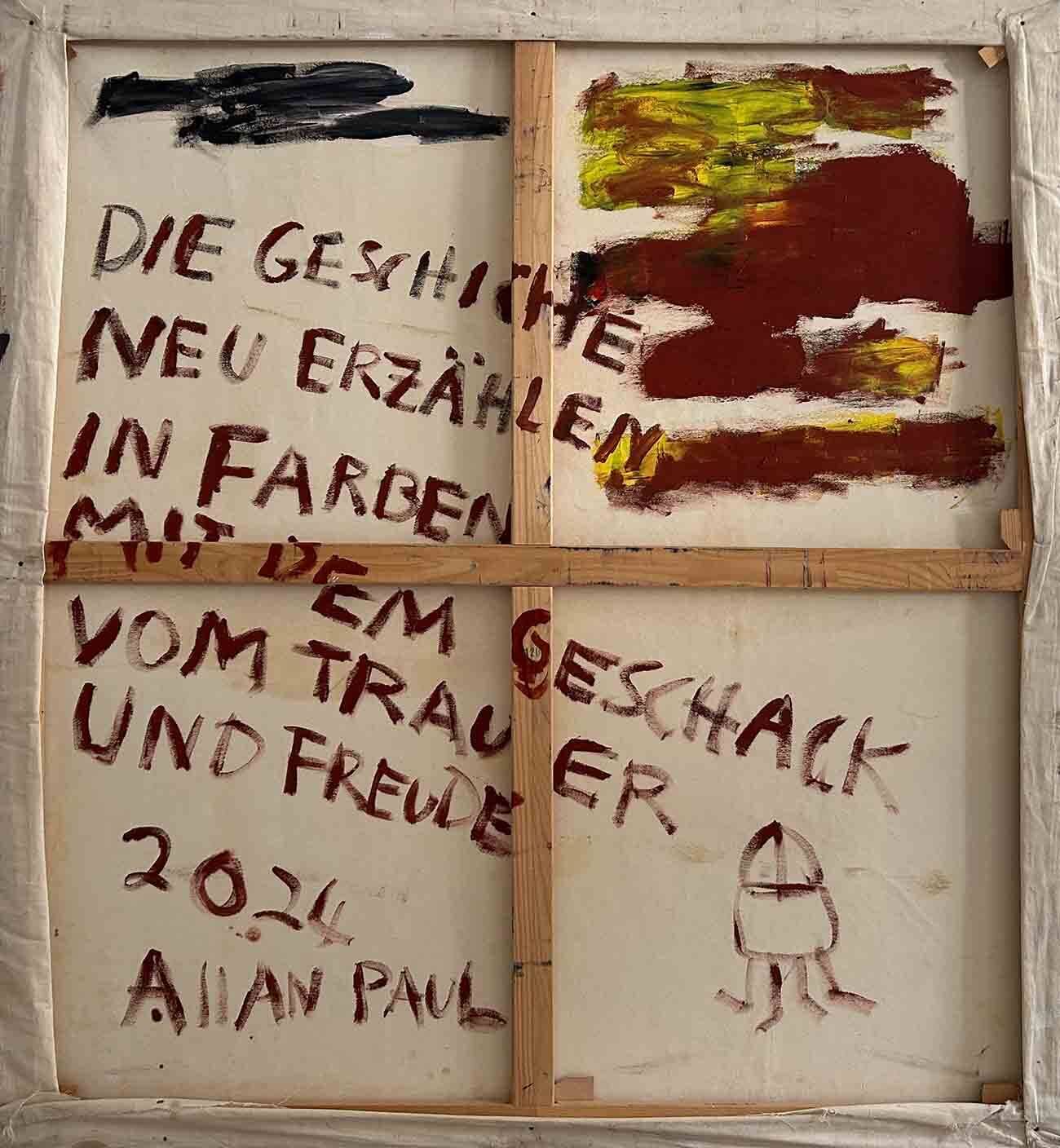 Die Geschichte neu erzählen, in Farben mit dem Geschmack von Trauer und Freude - Allan Paul  1