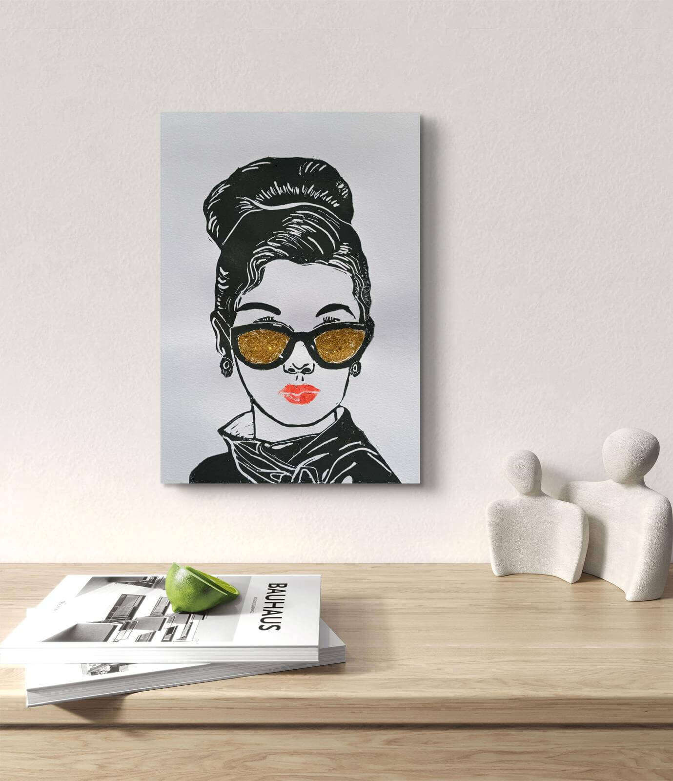 THE COOL GIRL 03 Linolschnitt - Sybille Stein 4