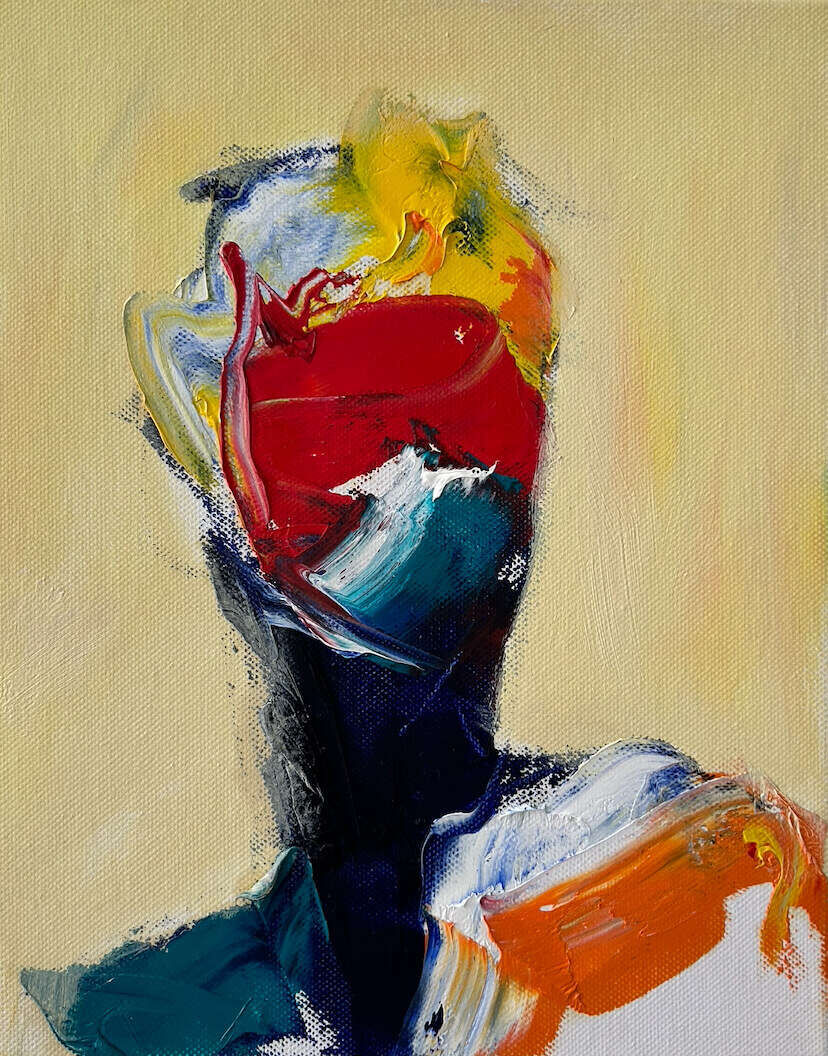 Portrait Studie Pastel Gelb - Leonel Perez 1